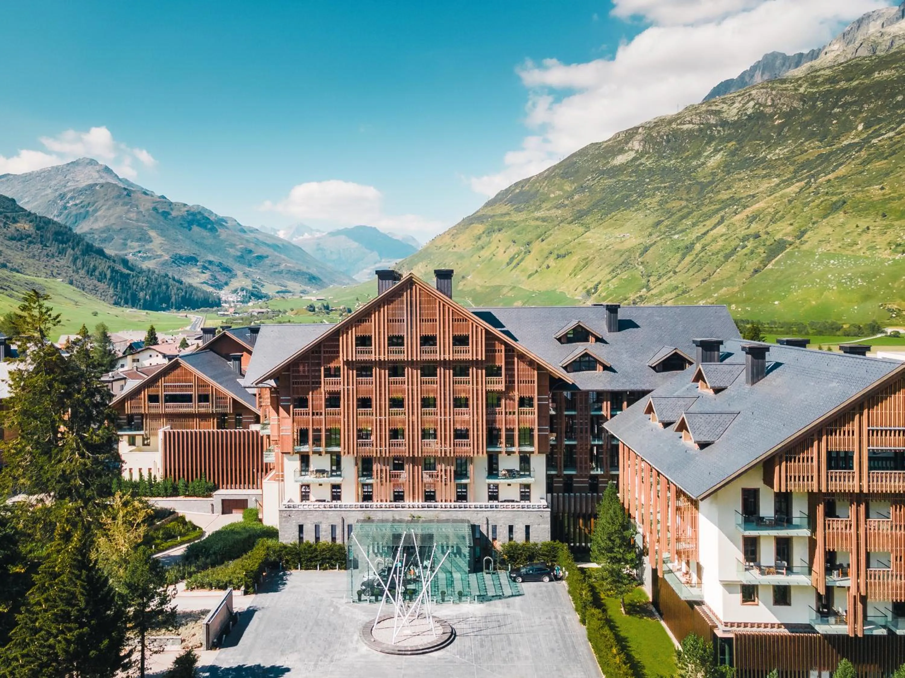 Facade/entrance in The Chedi Andermatt