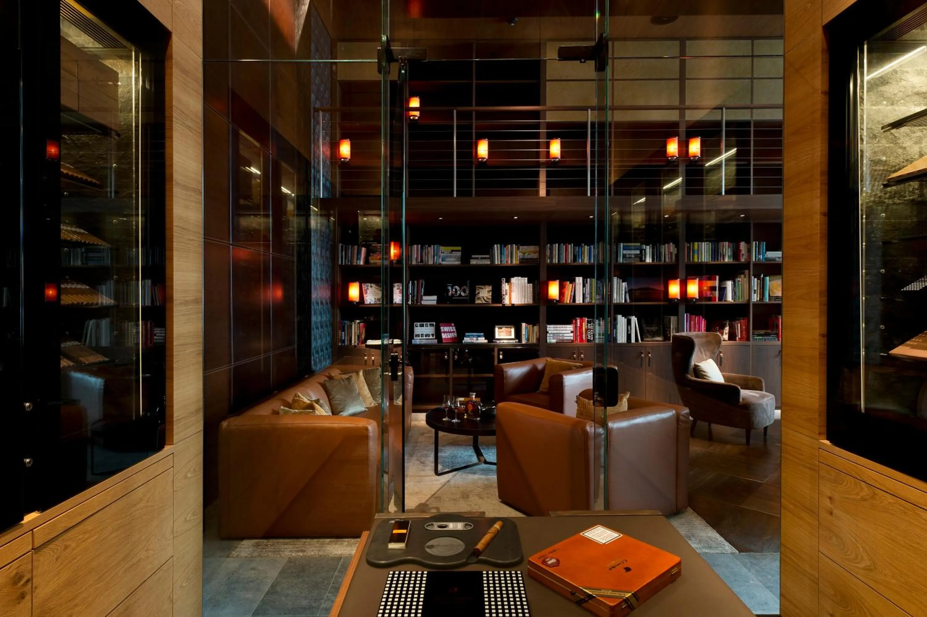 Lounge or bar in The Chedi Andermatt