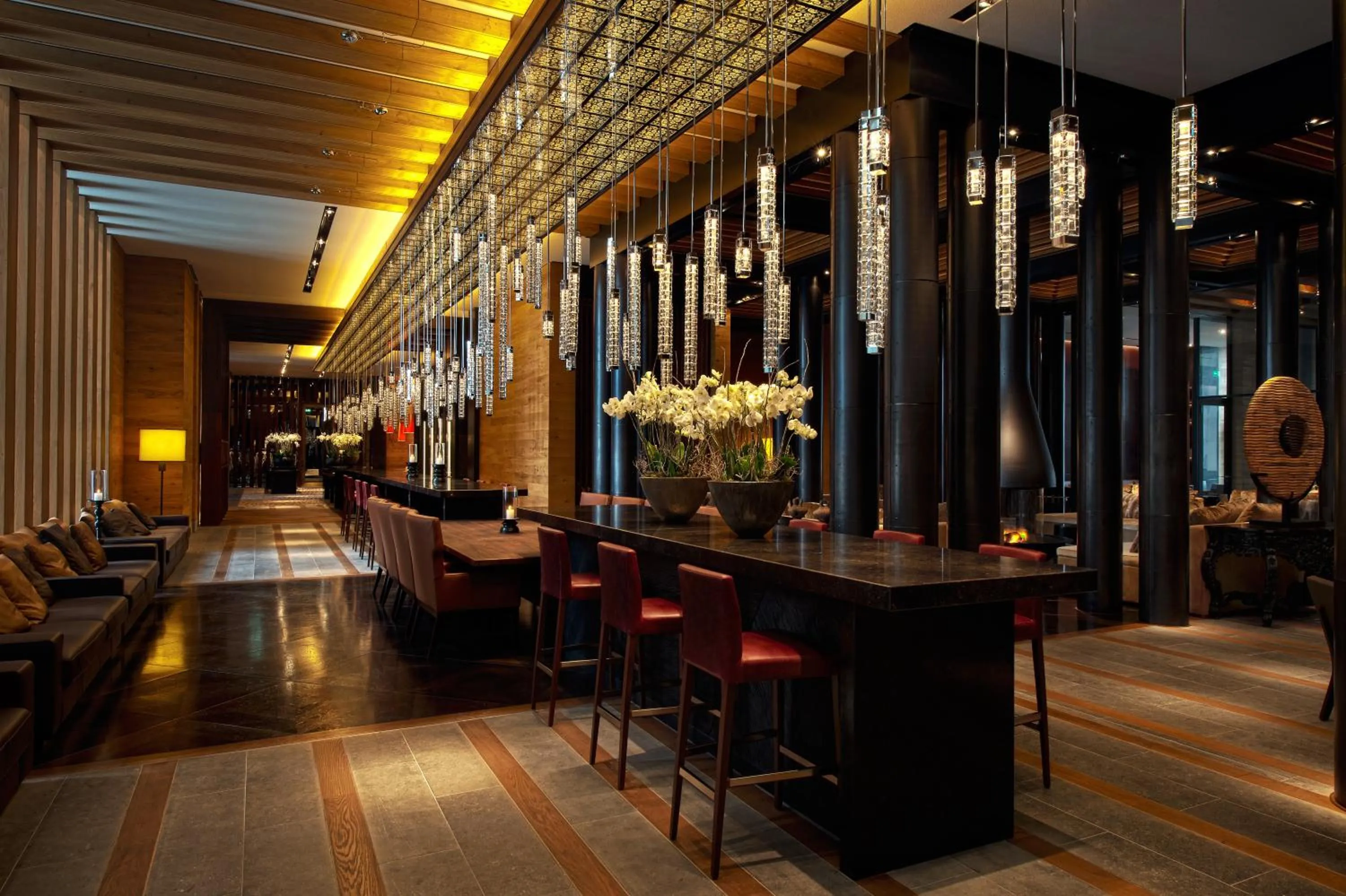 Lobby or reception in The Chedi Andermatt