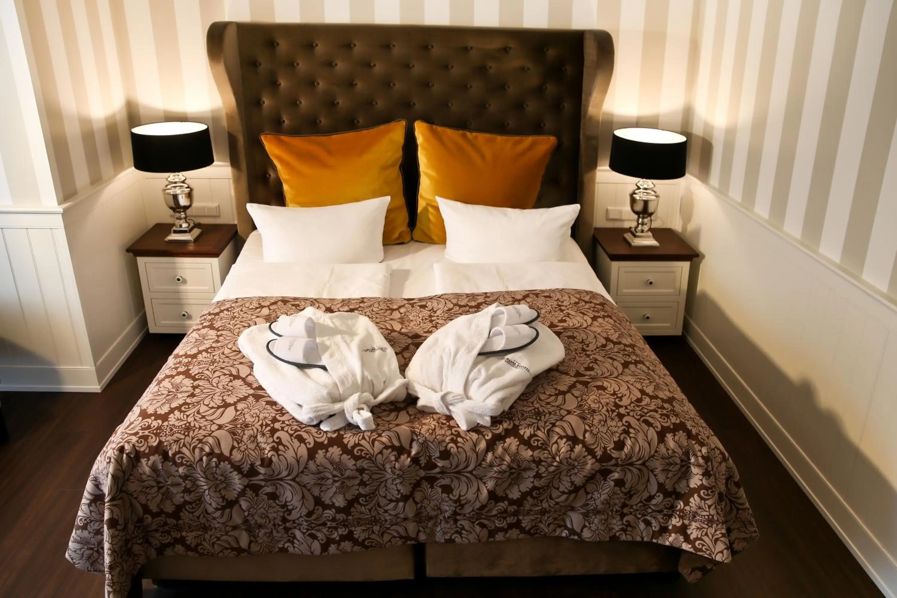 Decorative detail, Bed in Europa Hotel Kühlungsborn