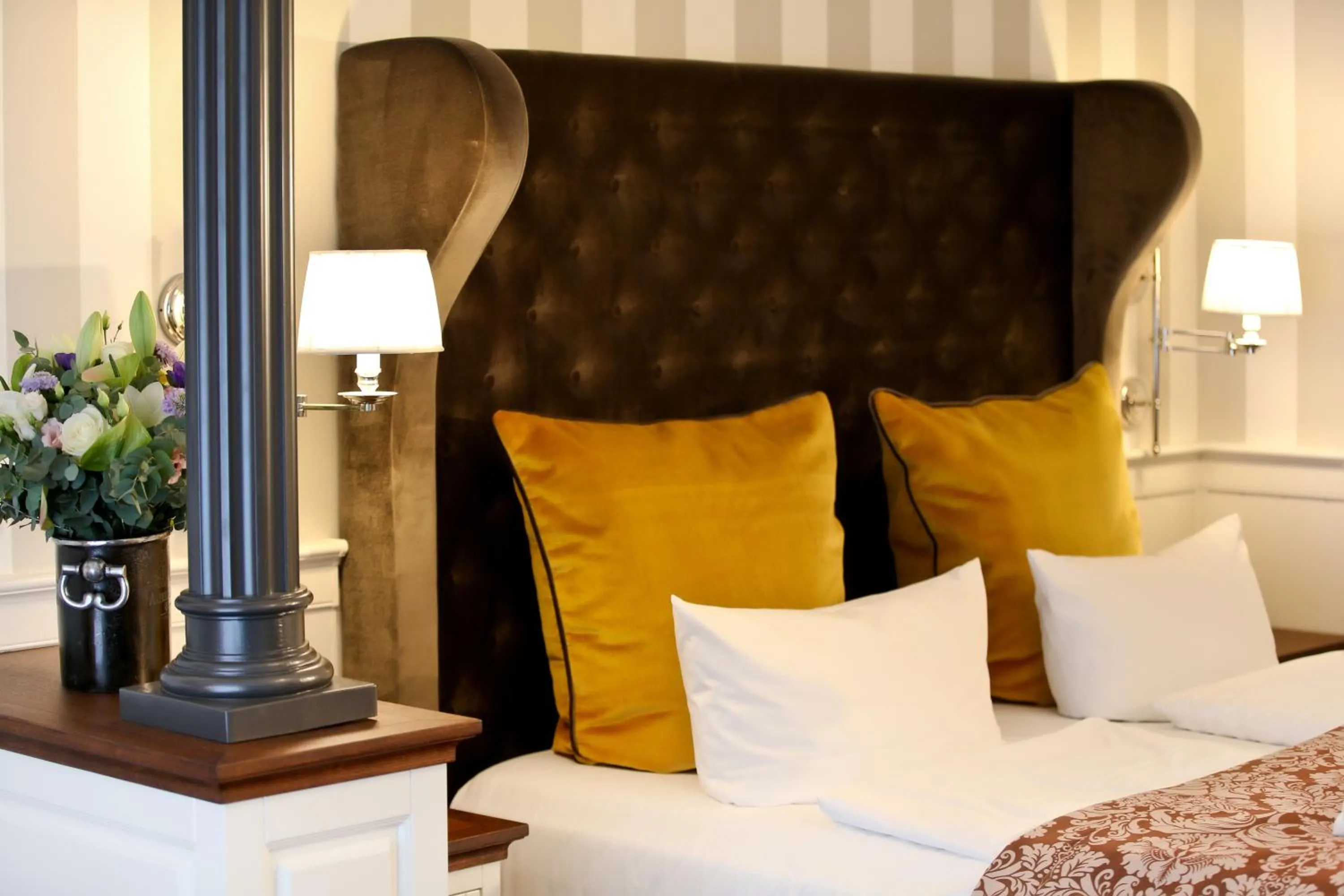 Decorative detail, Bed in Europa Hotel Kühlungsborn
