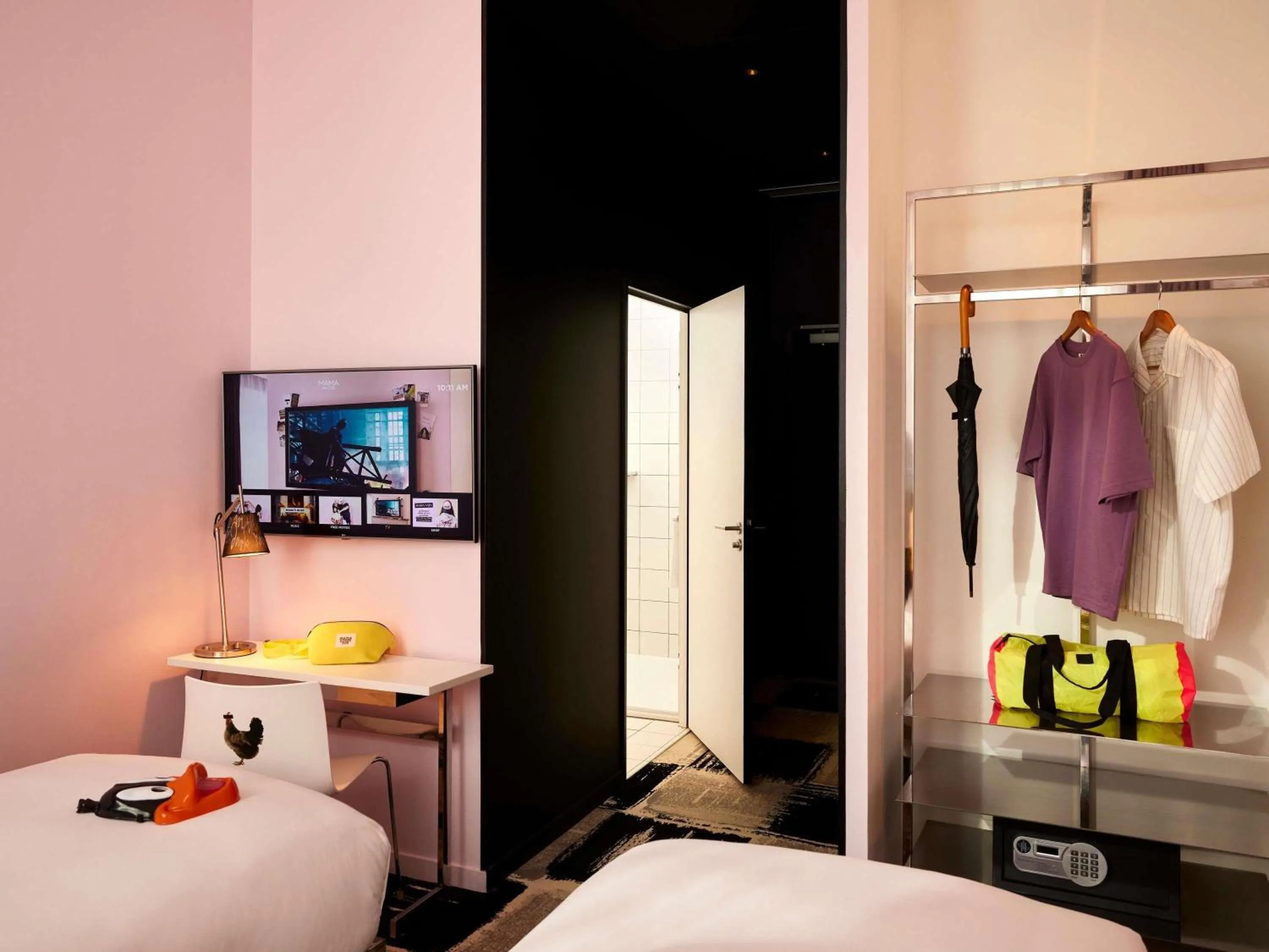 Bedroom, Bed in Mama Shelter Bordeaux Centre