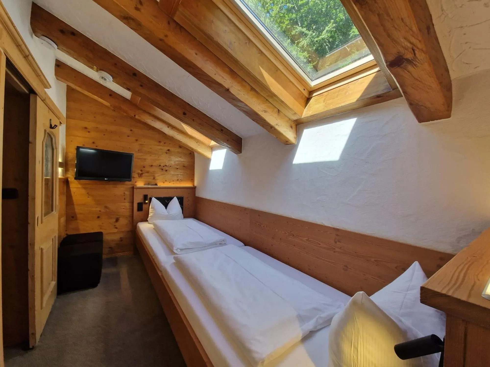 Bed in Hotel Seeblick