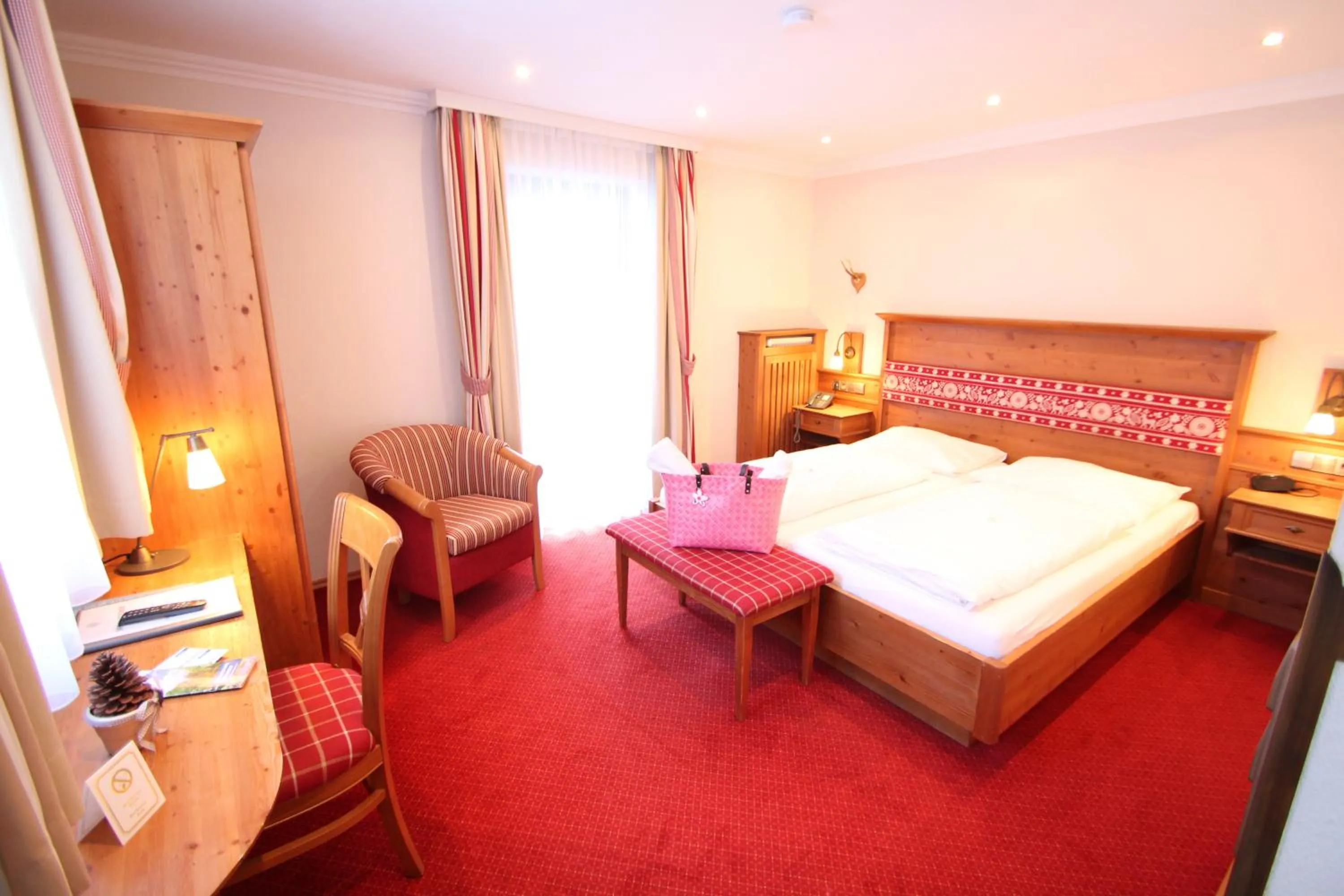 Bed in Hotel Seeblick