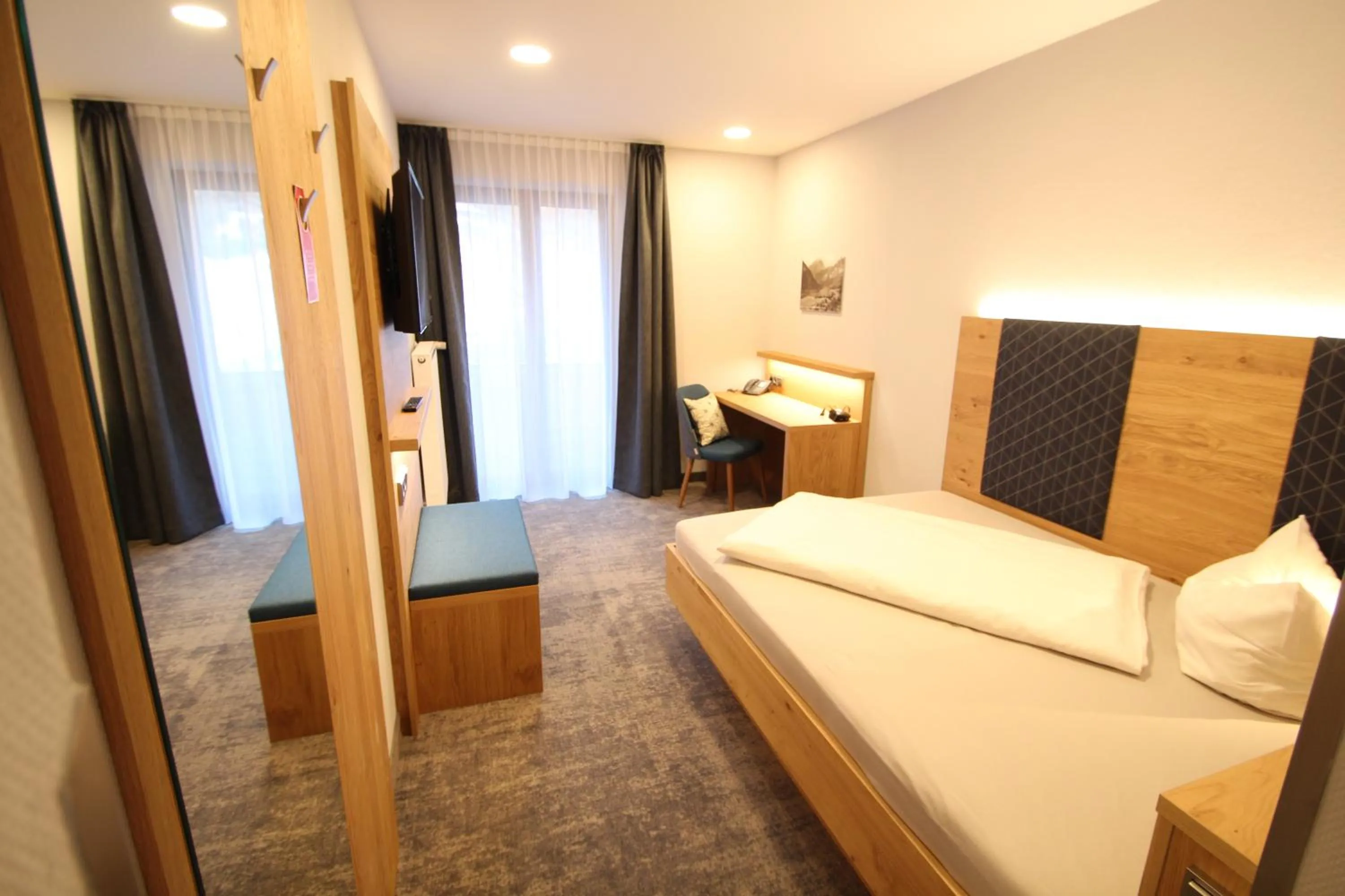 Bed in Hotel Seeblick