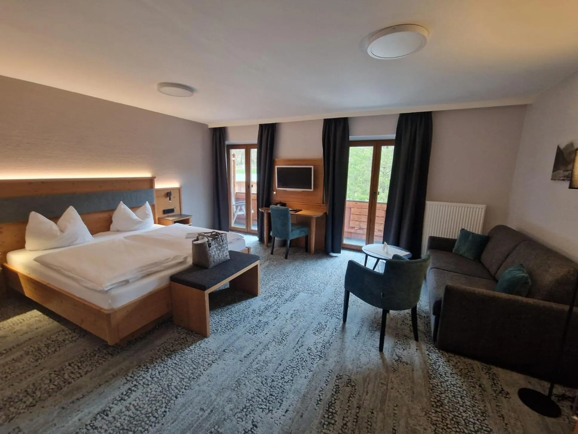 Bed in Hotel Seeblick