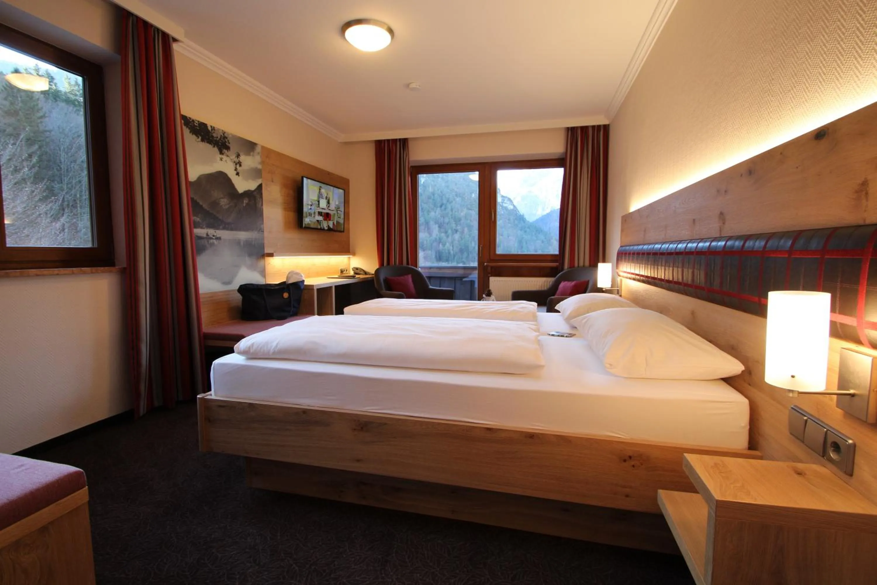 Bedroom, Bed in Hotel Seeblick