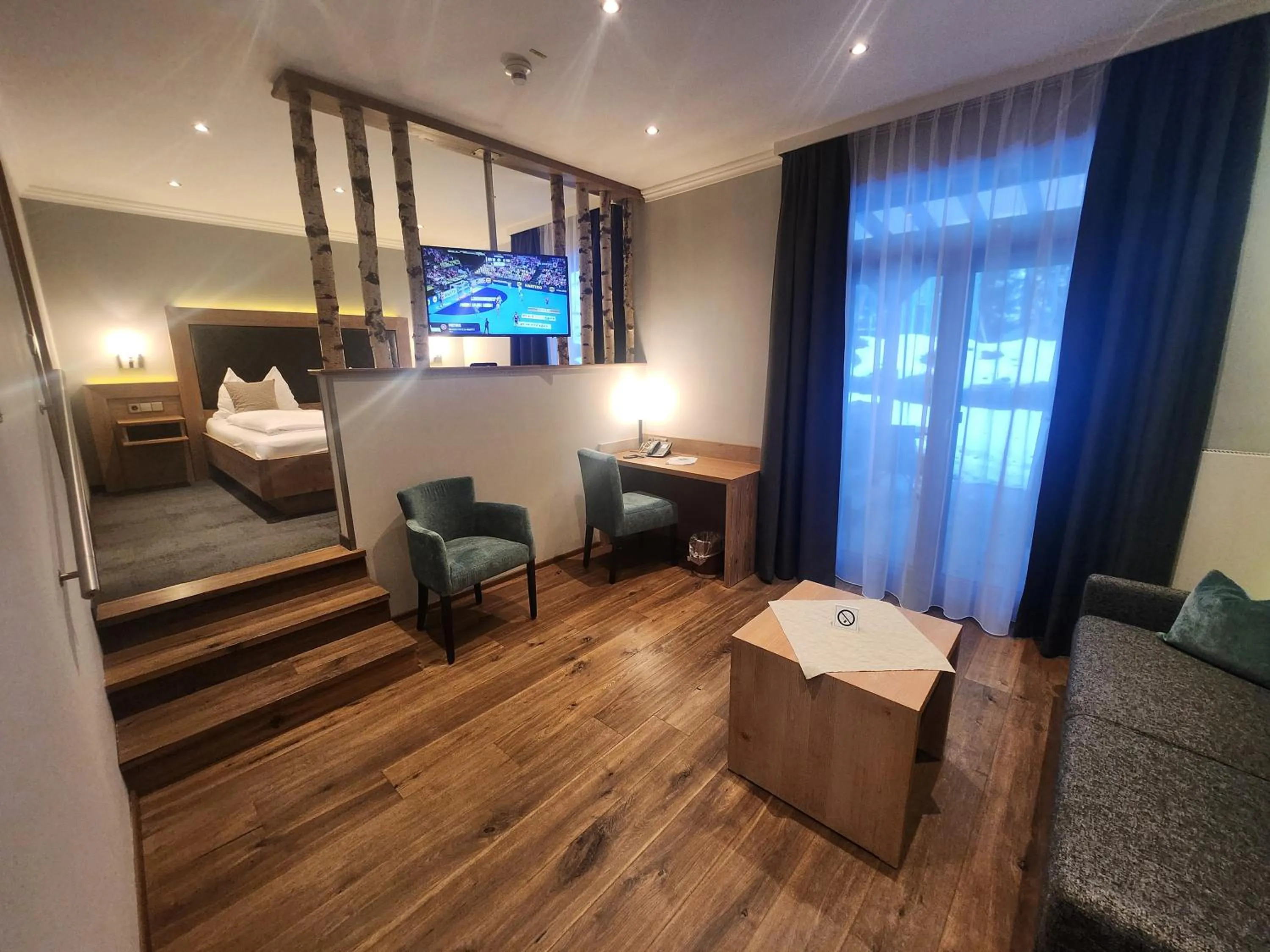 Bed in Hotel Seeblick