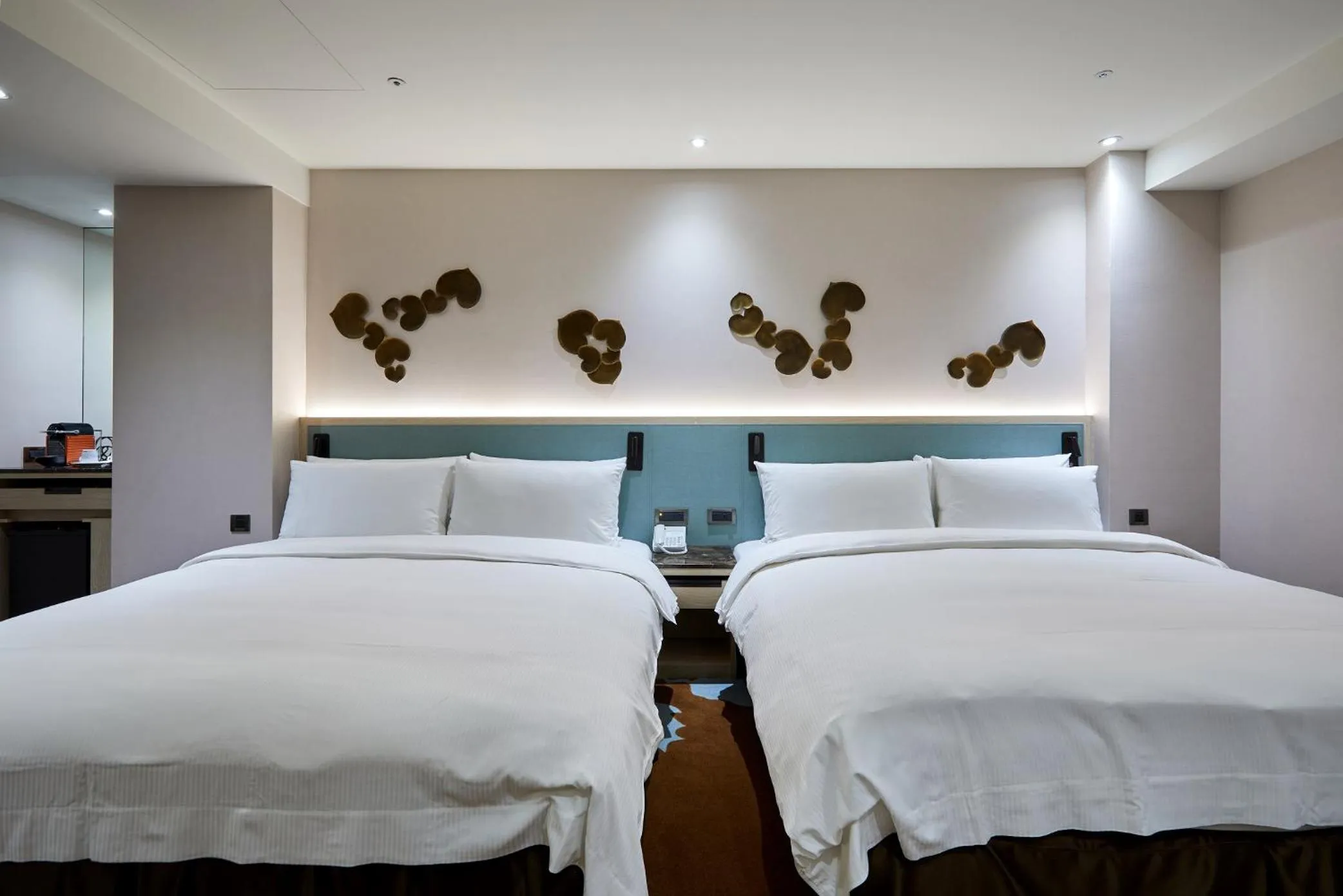 Bed in K Hotel Taipei II