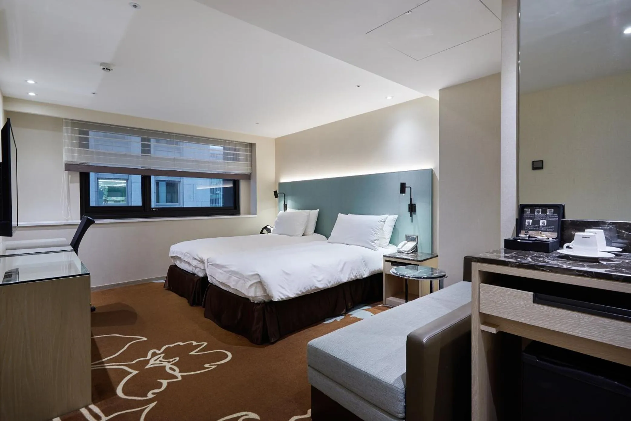 Bed in K Hotel Taipei II