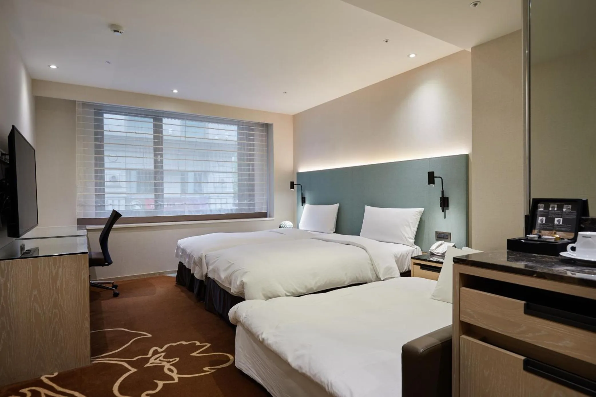 Bed in K Hotel Taipei II