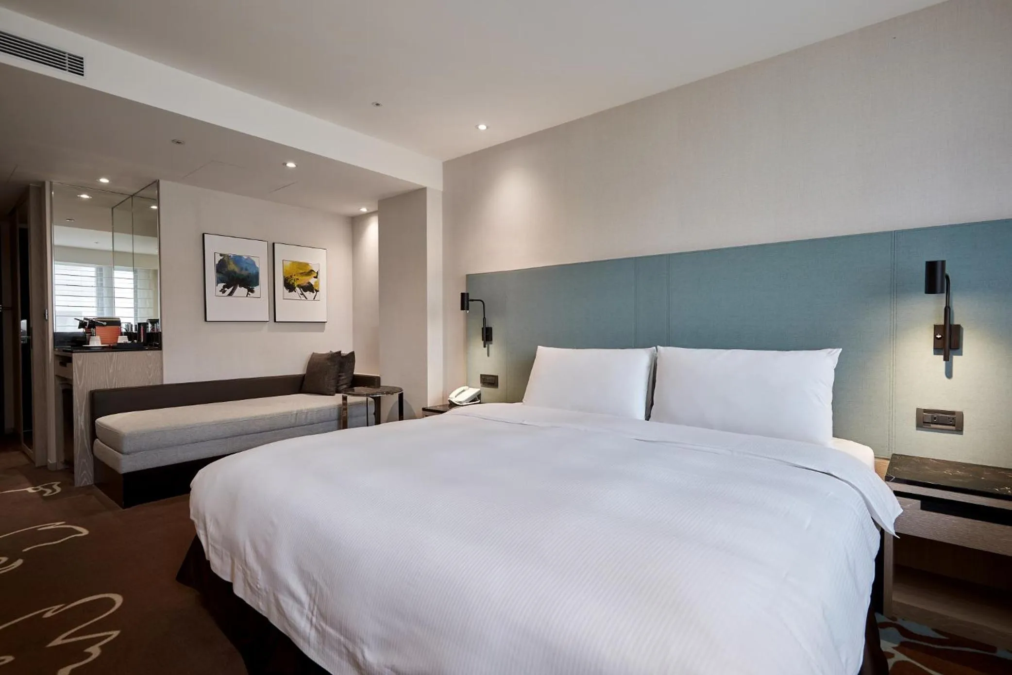 Bed in K Hotel Taipei II