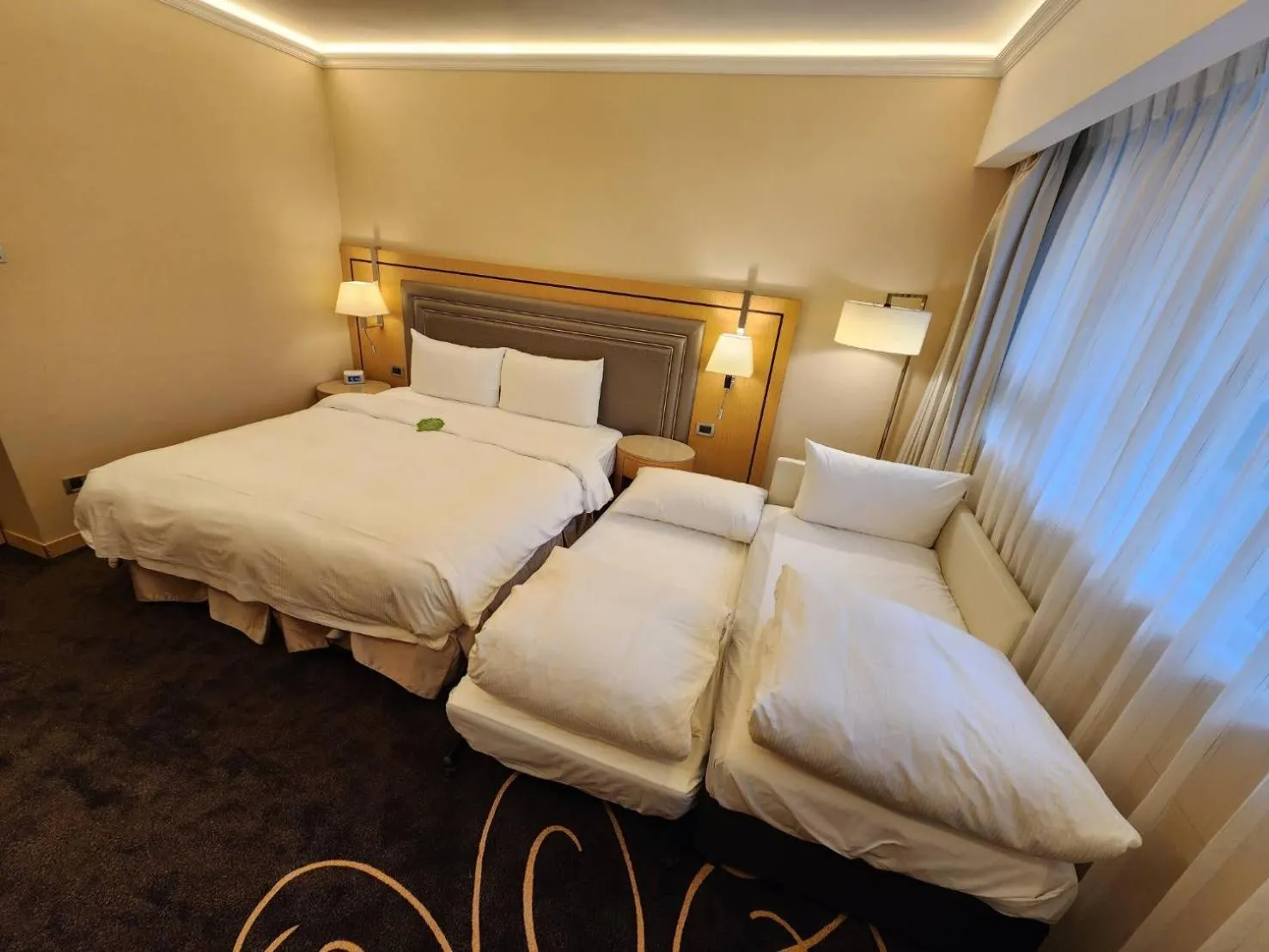 Bed in K Hotel Taipei Songjiang