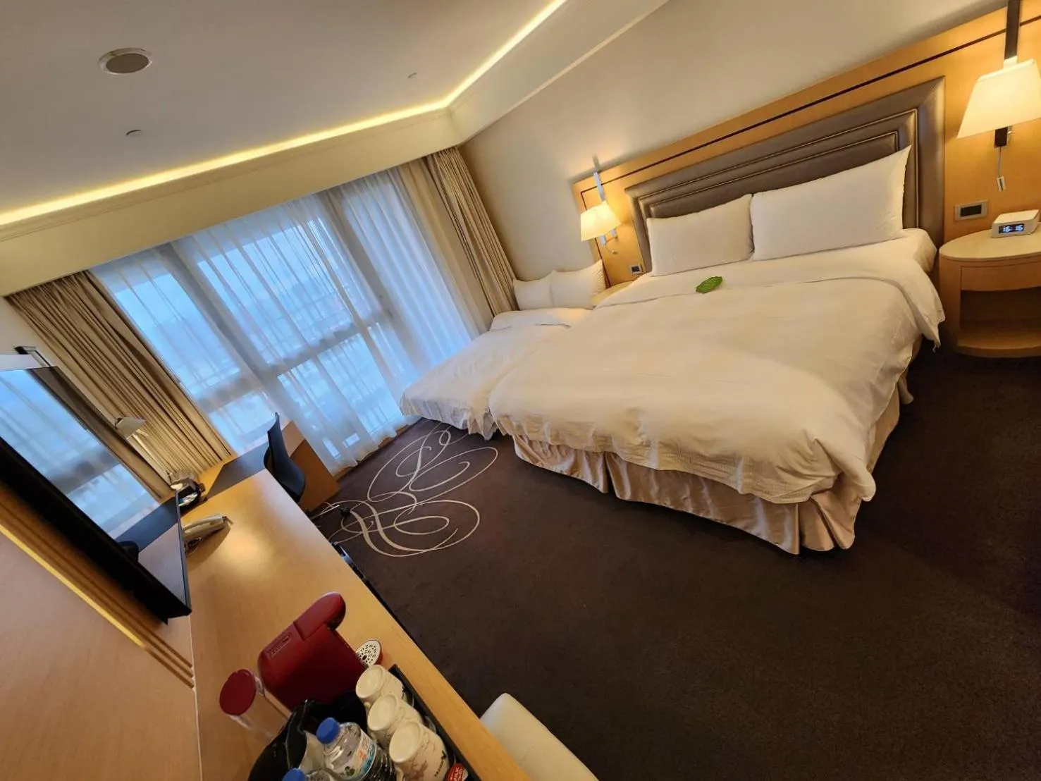 Bed in K Hotel Taipei Songjiang
