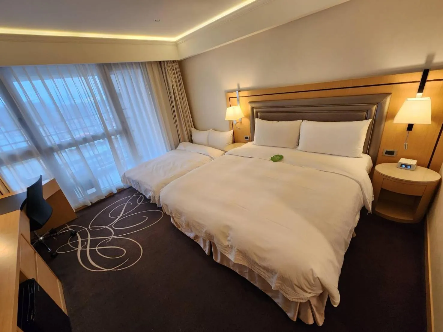 Bed in K Hotel Taipei Songjiang