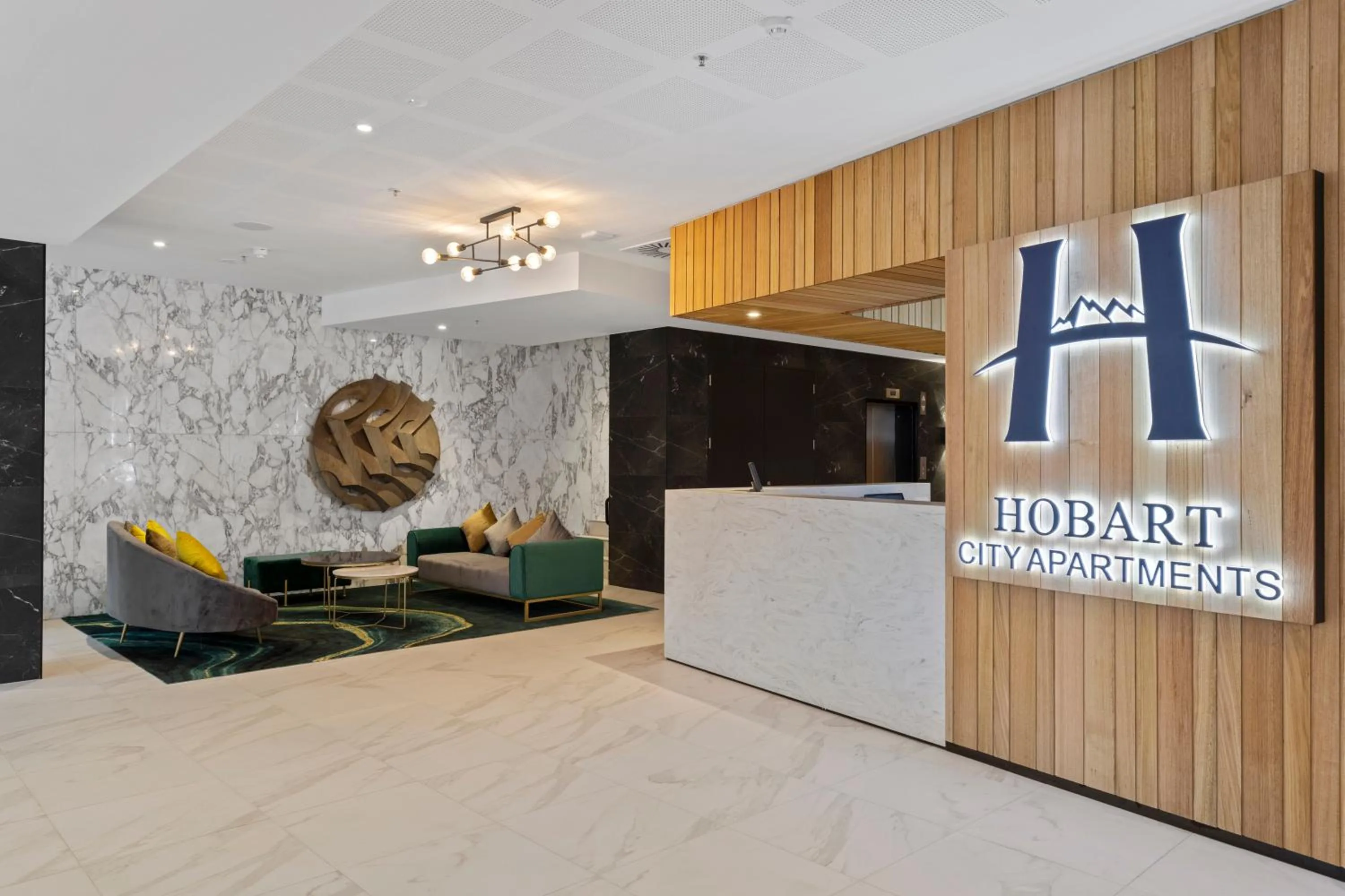 Property logo or sign in Hobart City Apartments