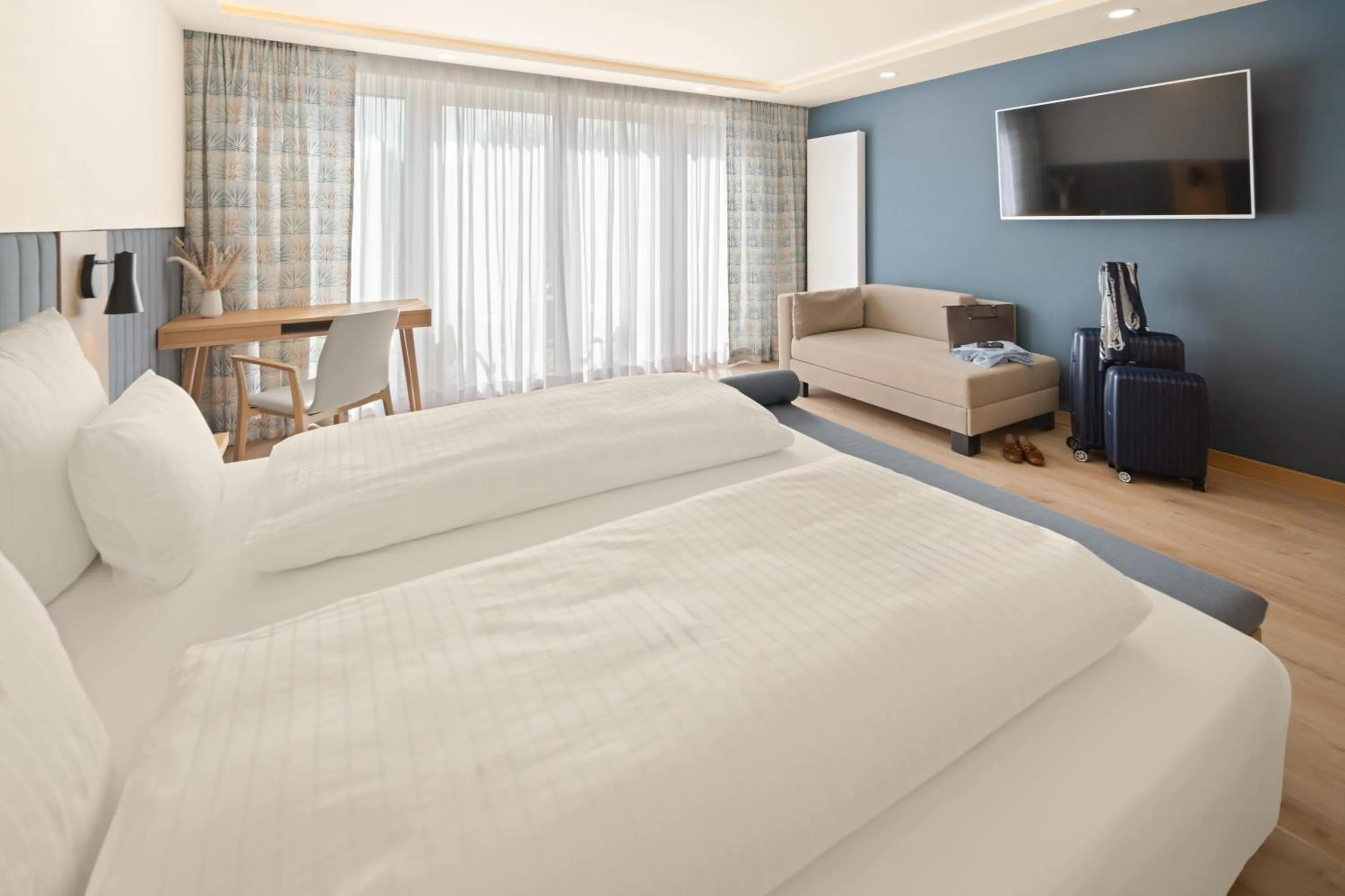 Photo of the whole room, Bed in Hotel Dreiflüssehof