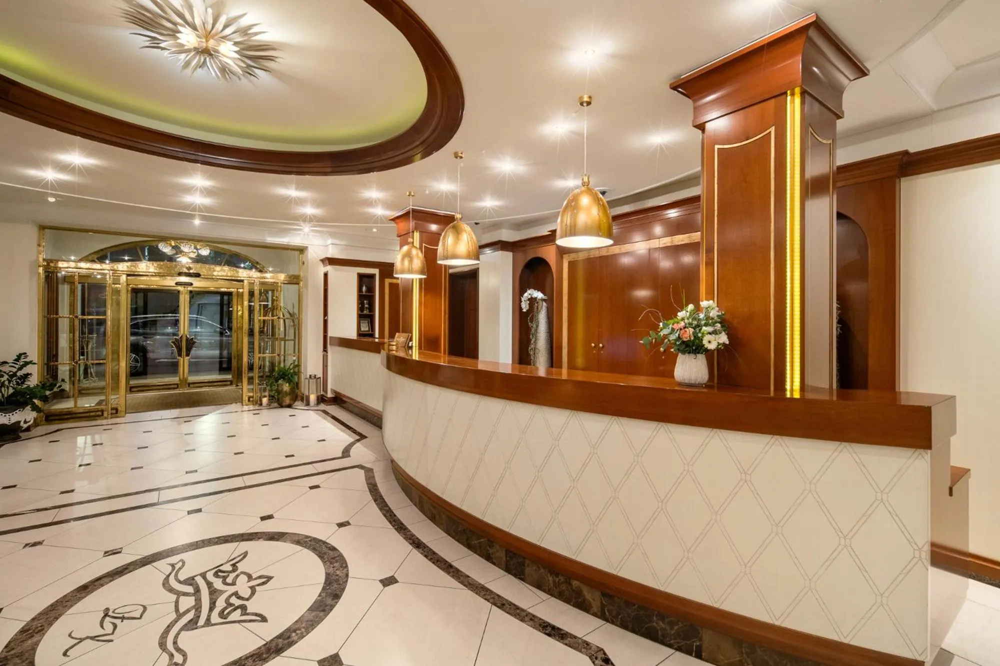 Lobby or reception in Hotel Dreiflüssehof