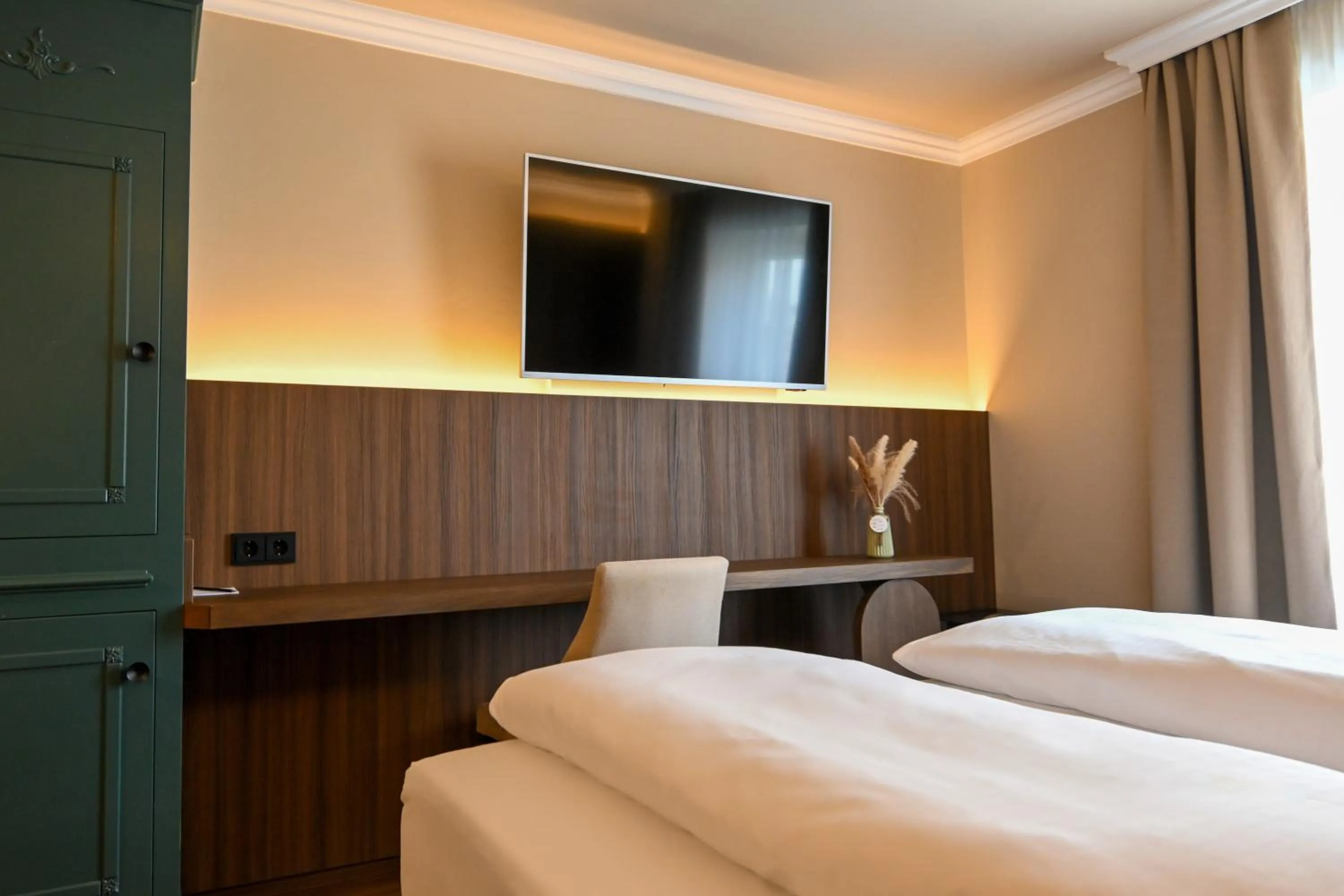 Bed in Hotel Dreiflüssehof