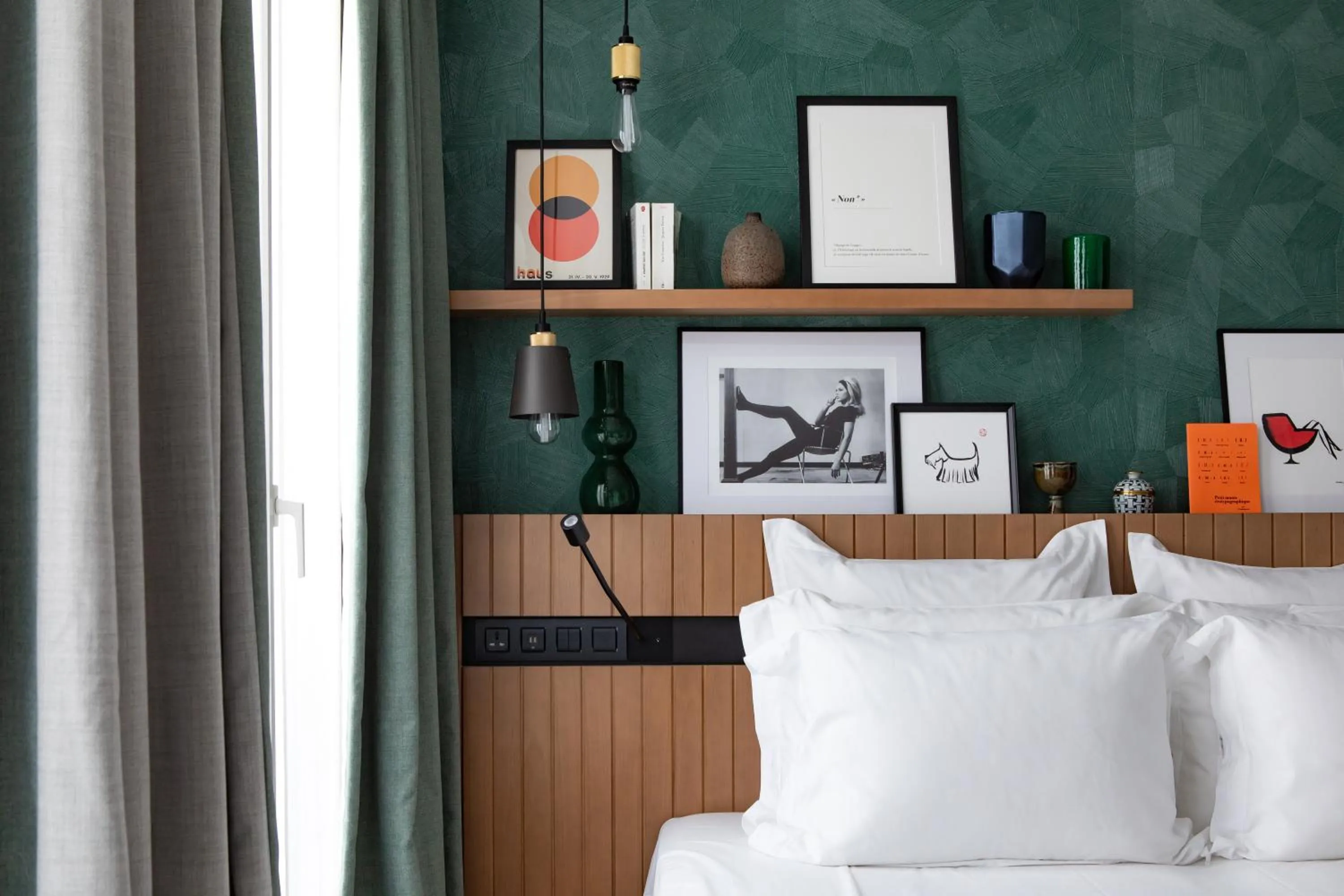 Decorative detail, Bed in Maison Mère