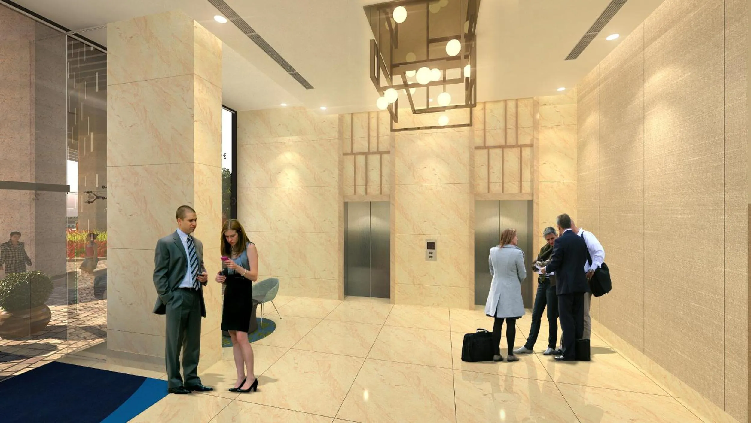 Lobby or reception in Holiday Inn Express & Suites Bengaluru Old Madras Road by IHG