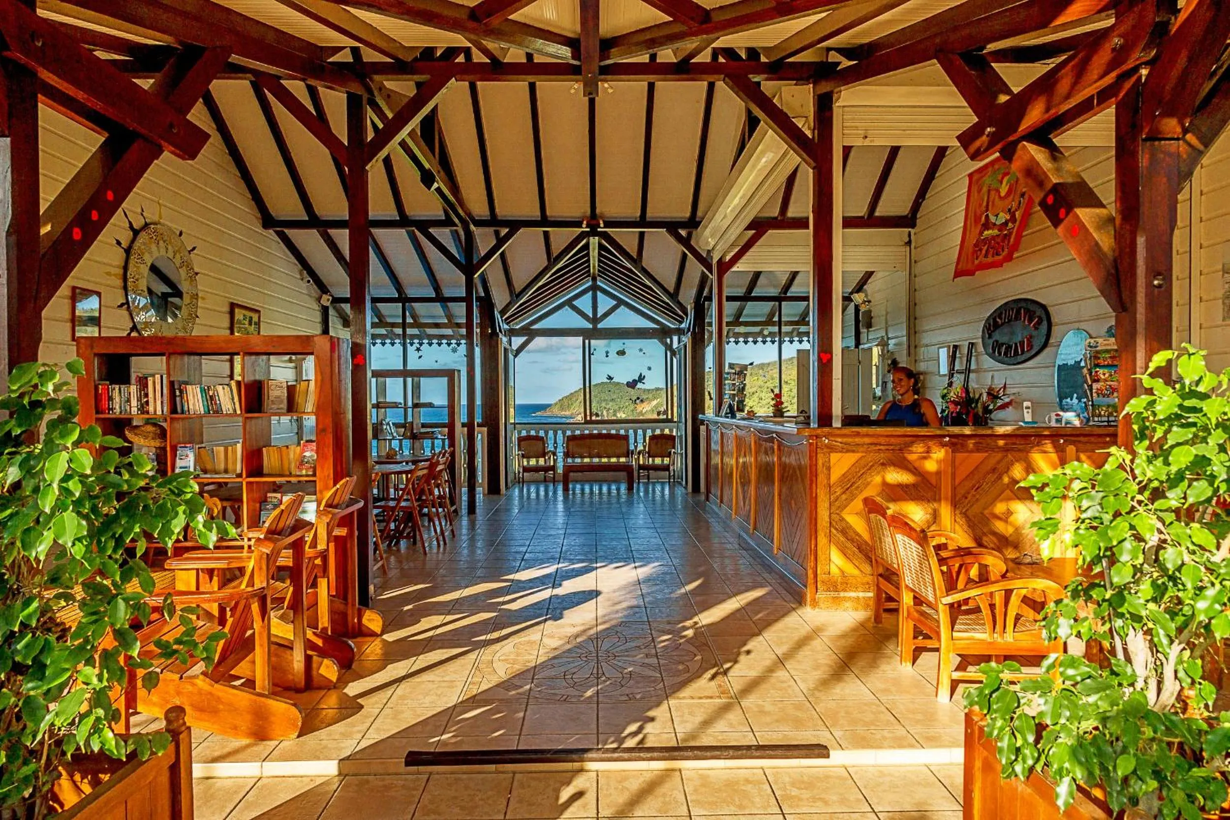 Patio in Hôtel Résidence Océane