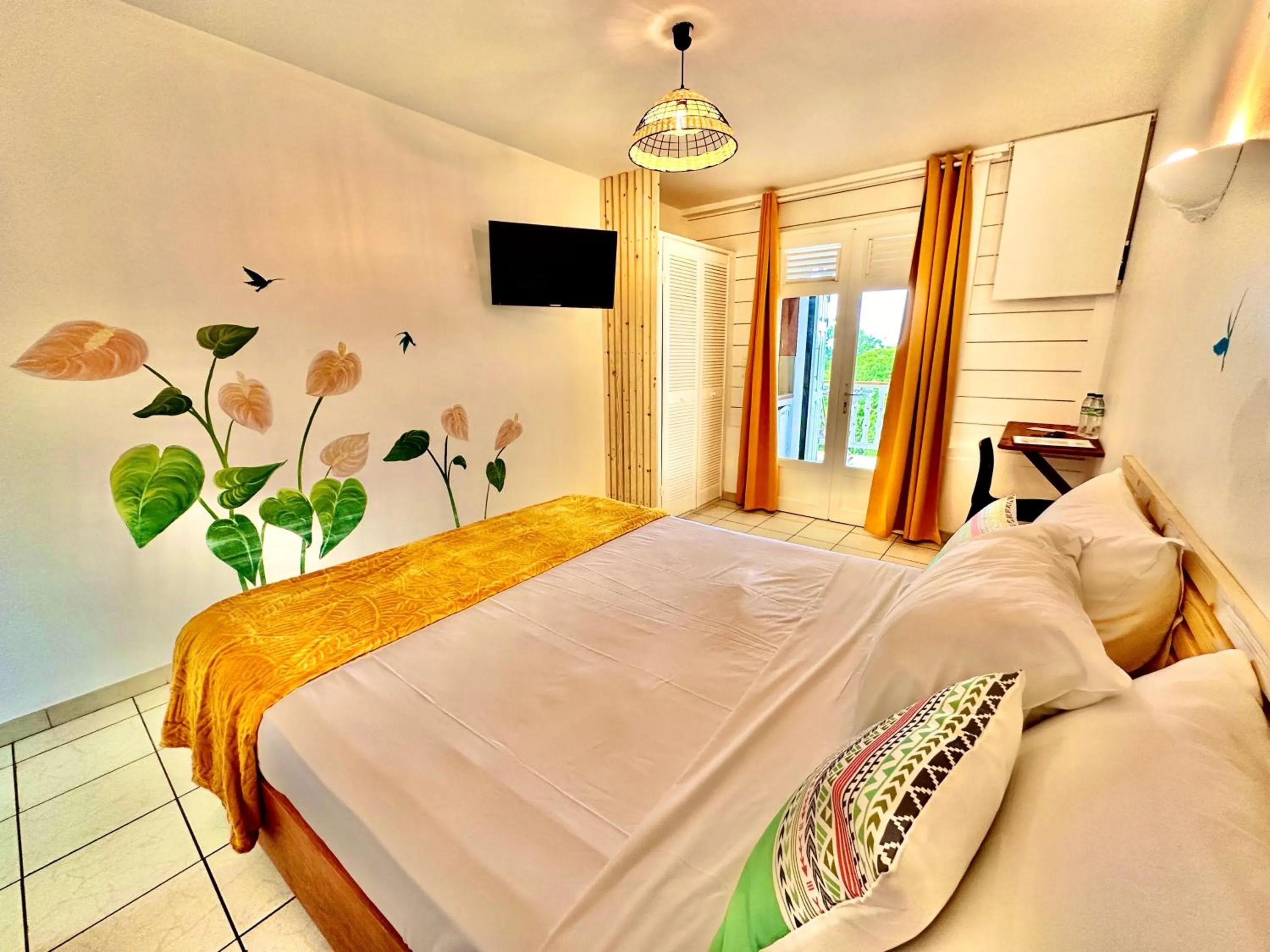 Bed in Hôtel Résidence Océane