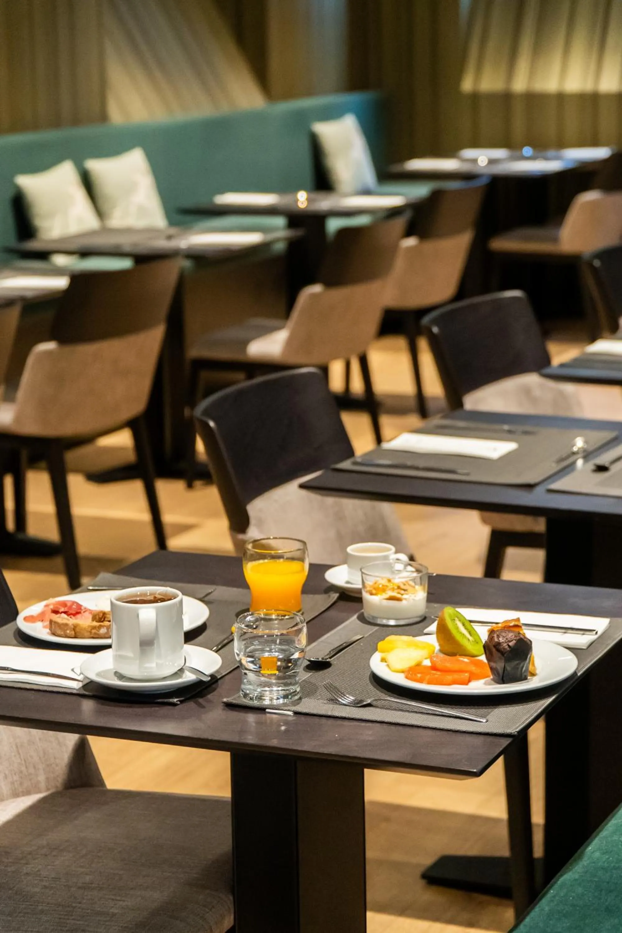 Buffet breakfast in Abba San Sebastián Hotel