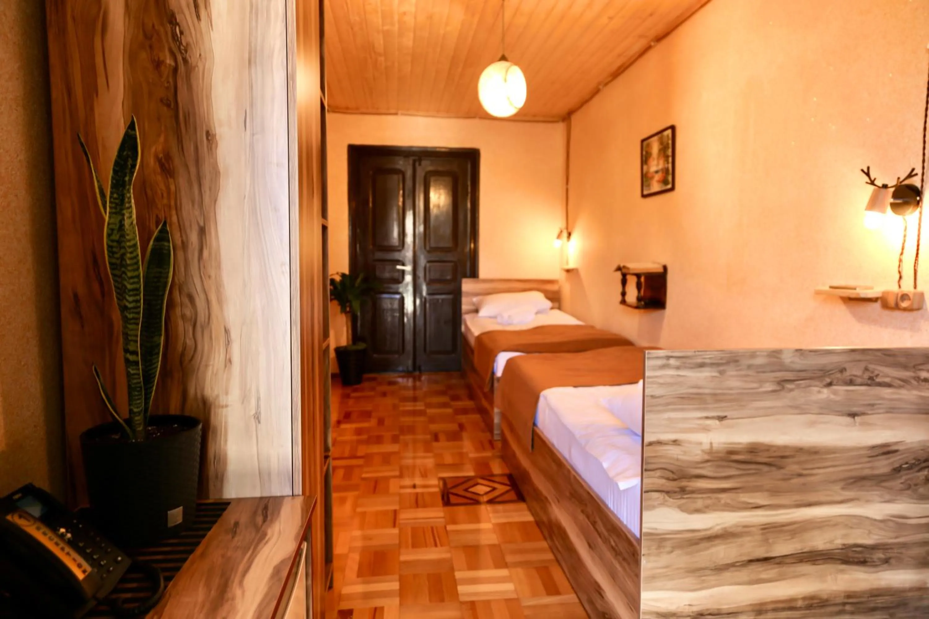 Photo of the whole room, Bed in Hotel History