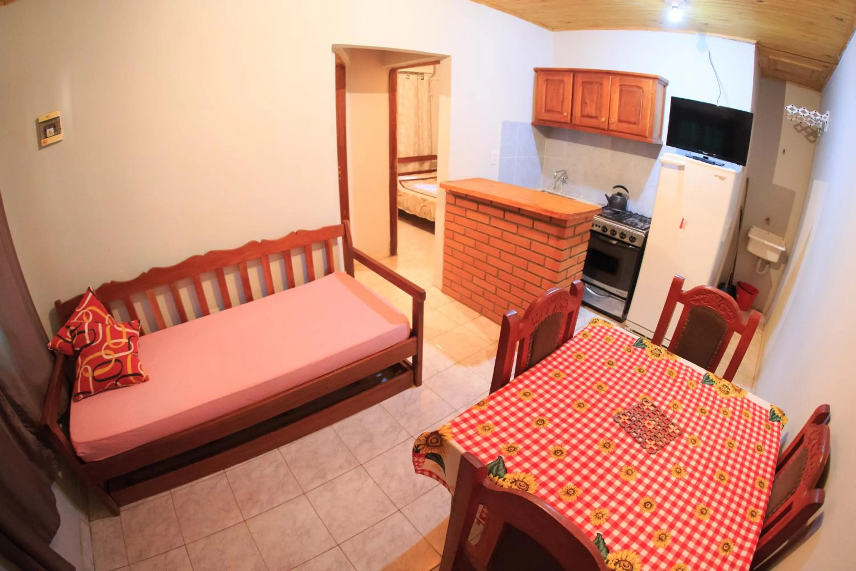 Dining area, Bed in Lo de Carmen Apart