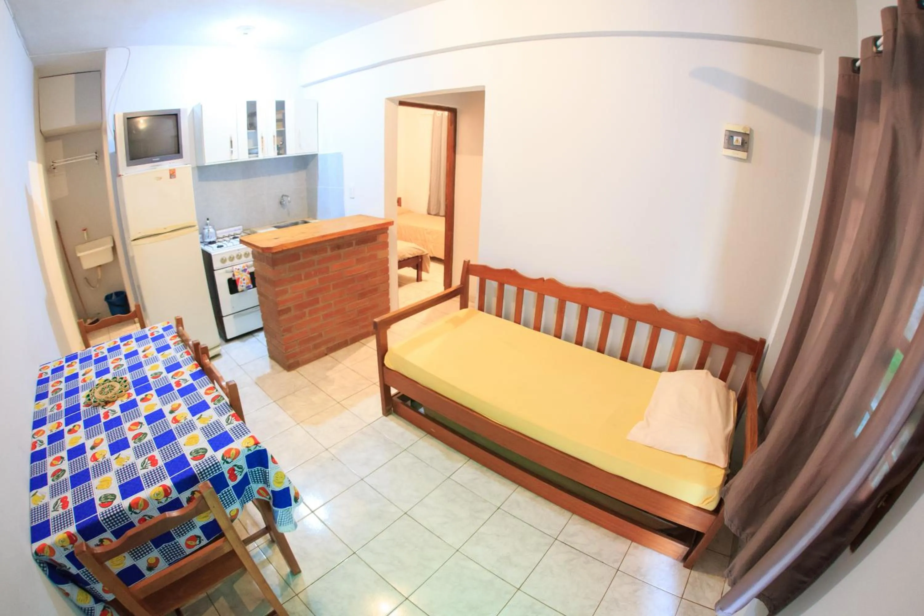 Dining area, Bed in Lo de Carmen Apart