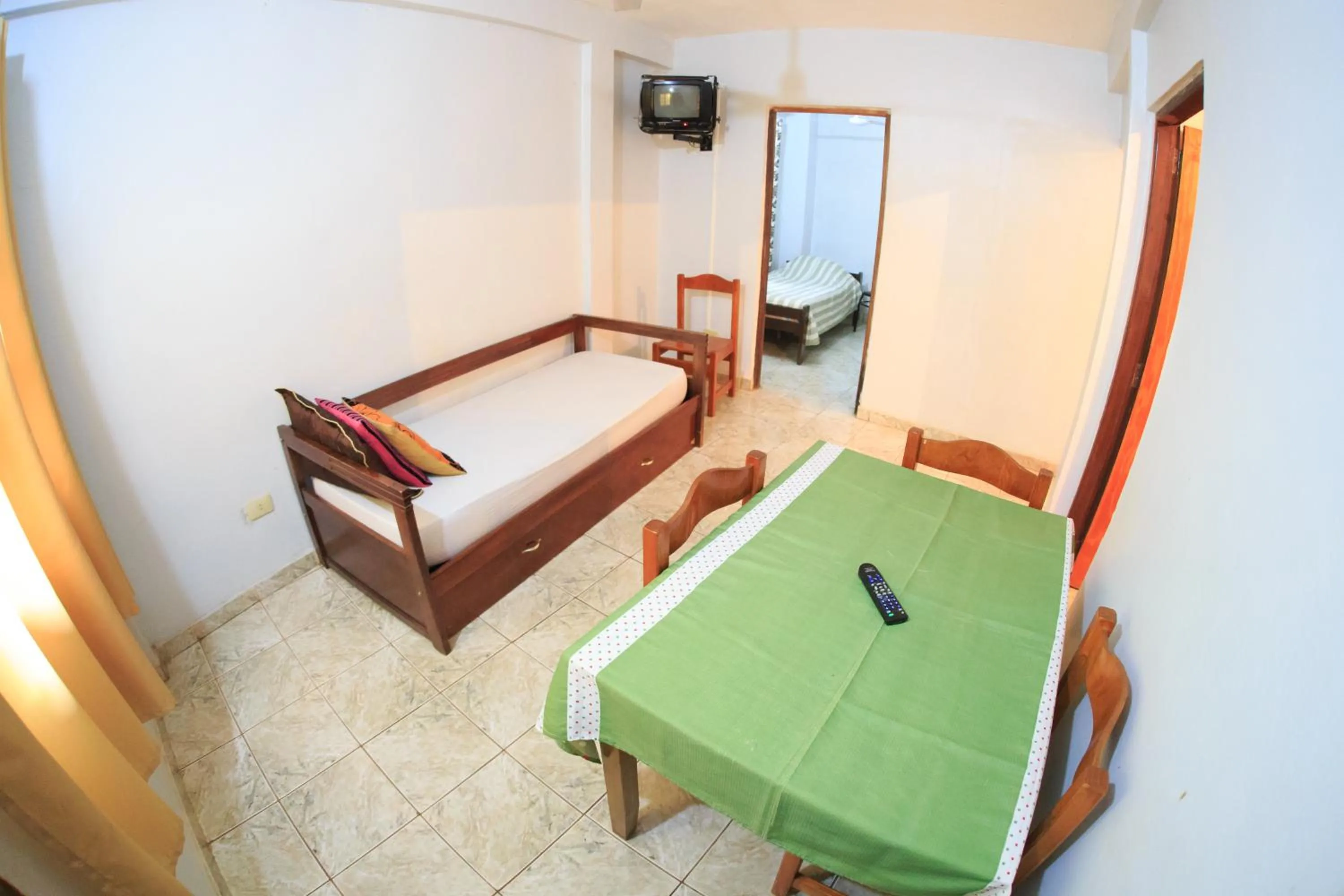 Dining area, Bed in Lo de Carmen Apart