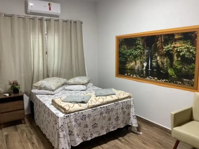 Bed in Pousada Alvorada Brotas - e agendamento das atividades turísticas