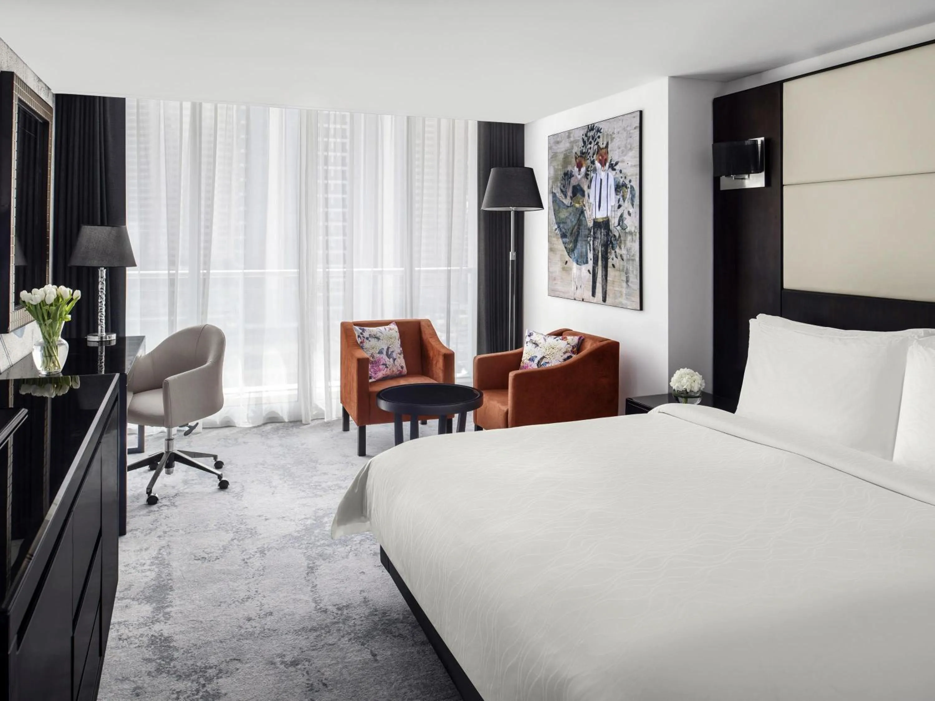 Bedroom, Bed in Mövenpick Hotel Jumeirah Lakes Towers Dubai