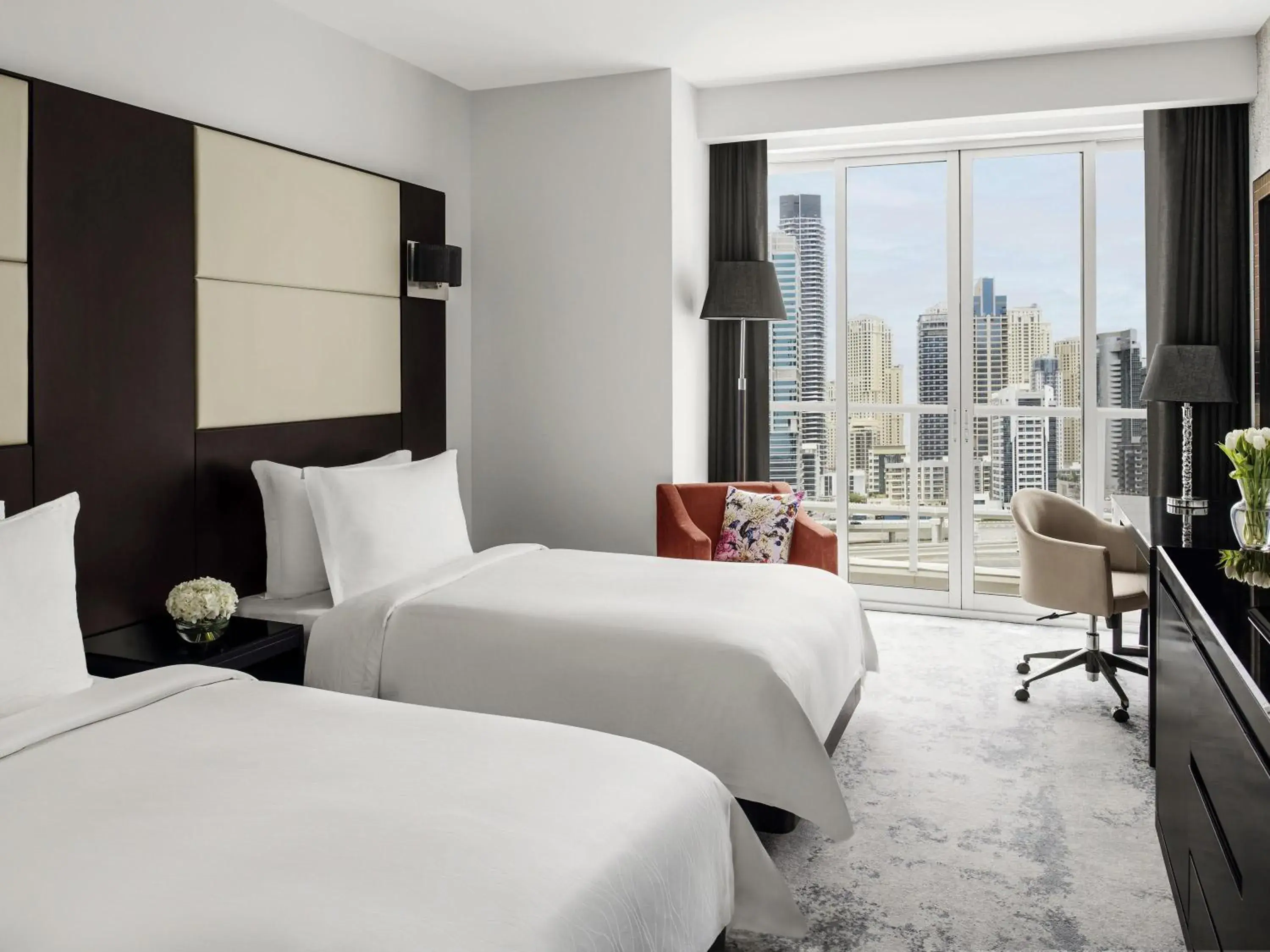 Superior Twin Room - Includes daily access to Riva Beach Club with free shuttle service in Mövenpick Hotel Jumeirah Lakes Towers Dubai Superior Twin Room - Includes daily access to Riva Beach Club with free shuttle service in Mövenpick Hotel Jumeirah Lakes Towers Dubai