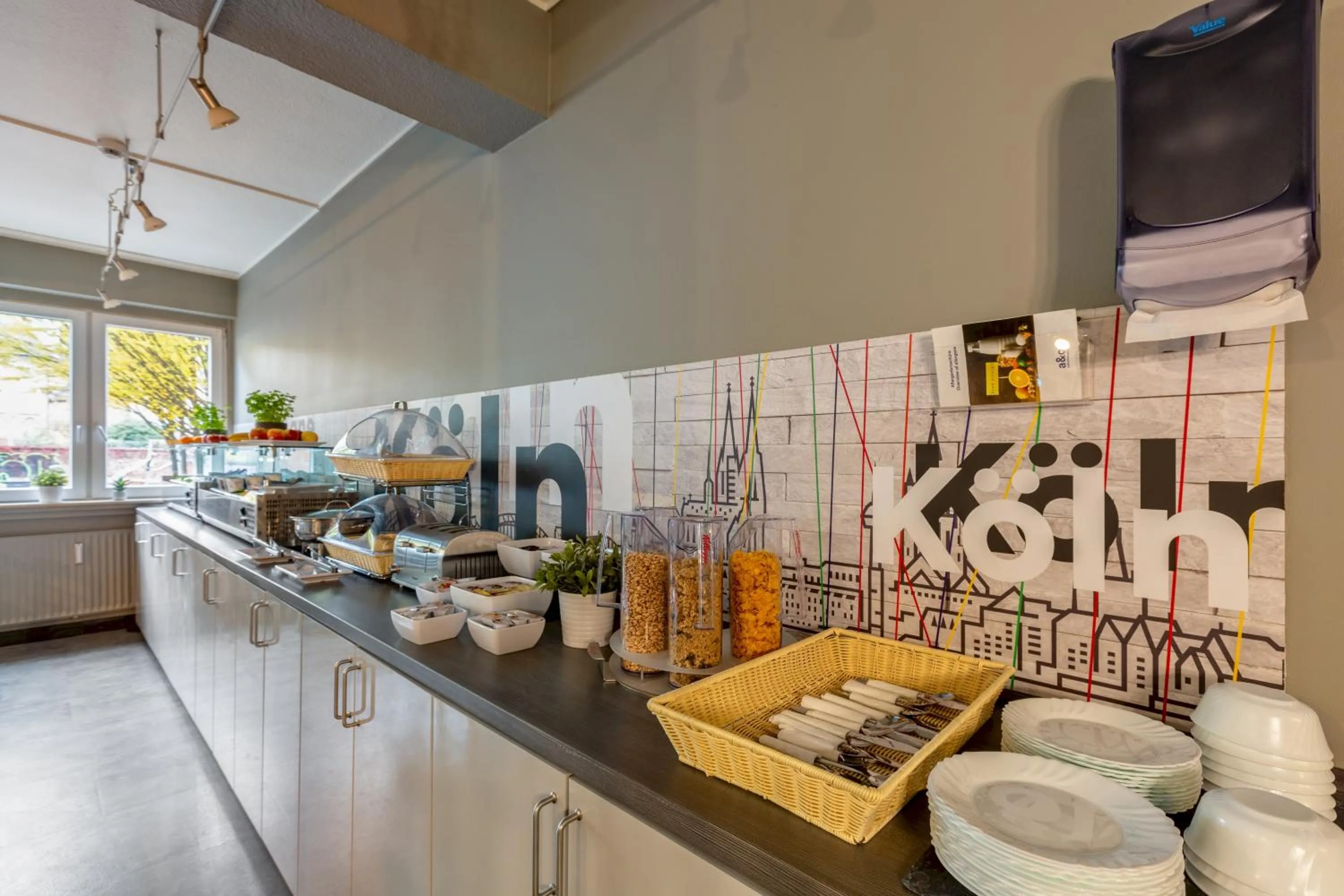 Buffet breakfast in a&o Köln Hauptbahnhof