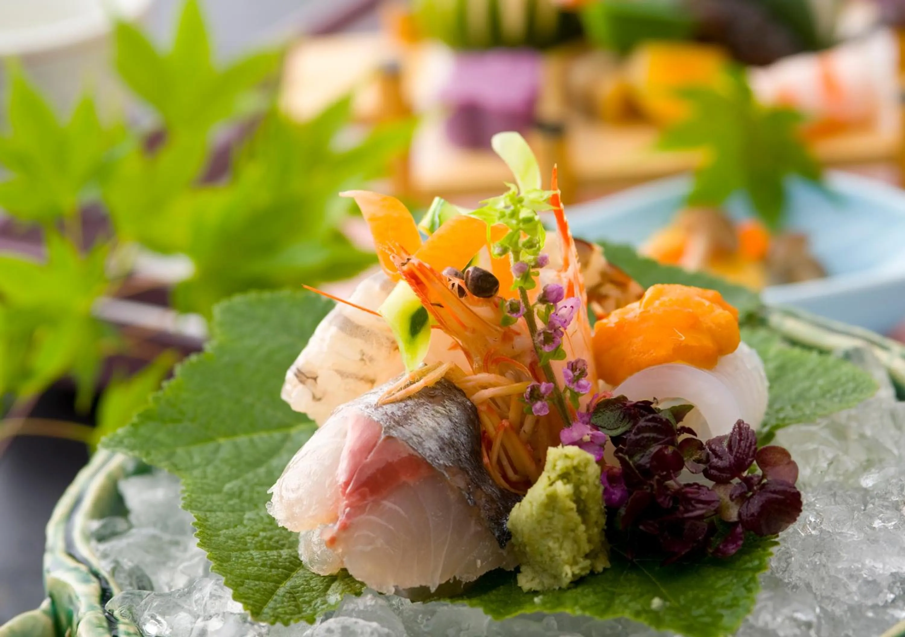 Food close-up in Yufuin Santoukan