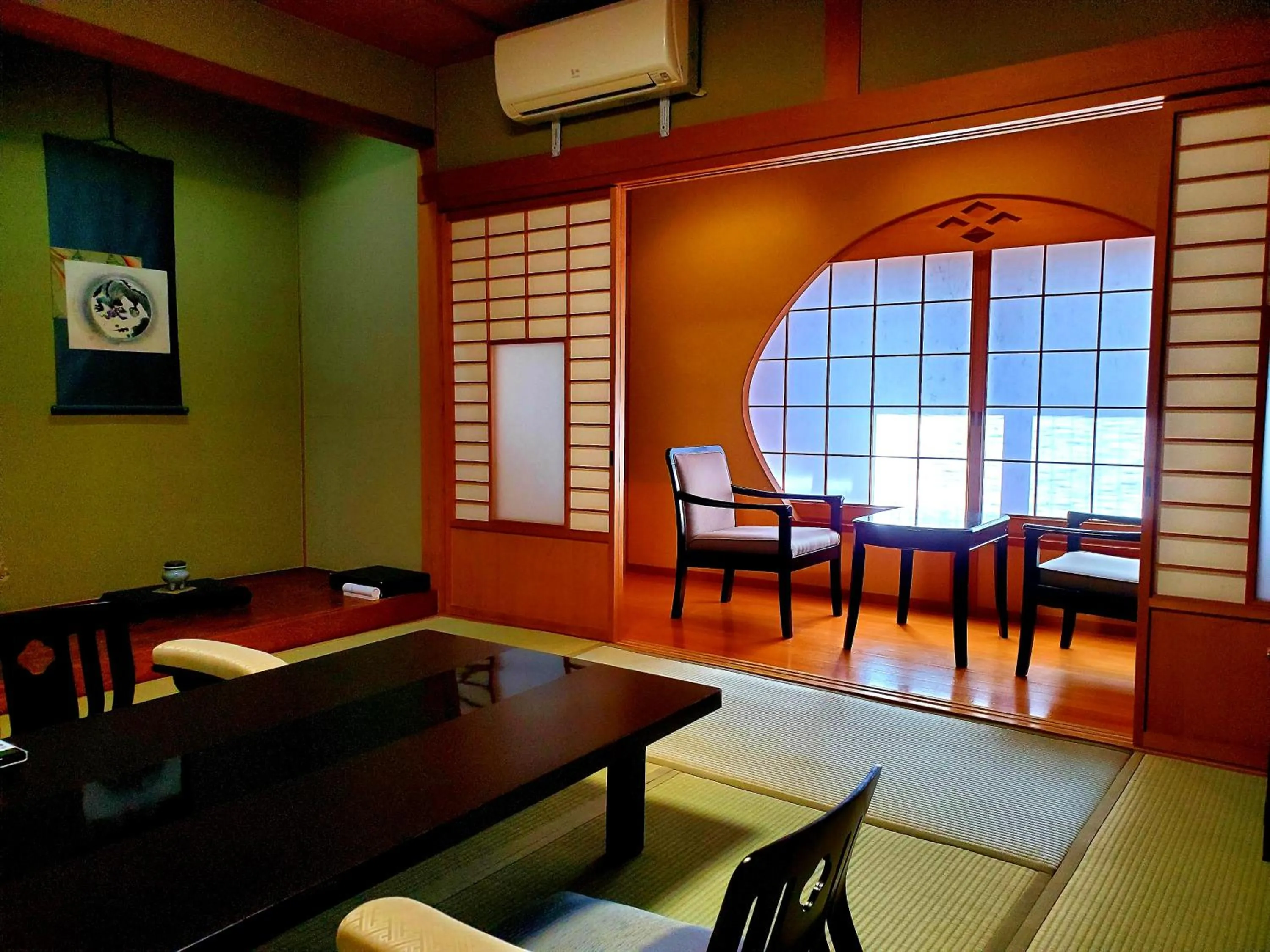 Living room in Yufuin Santoukan