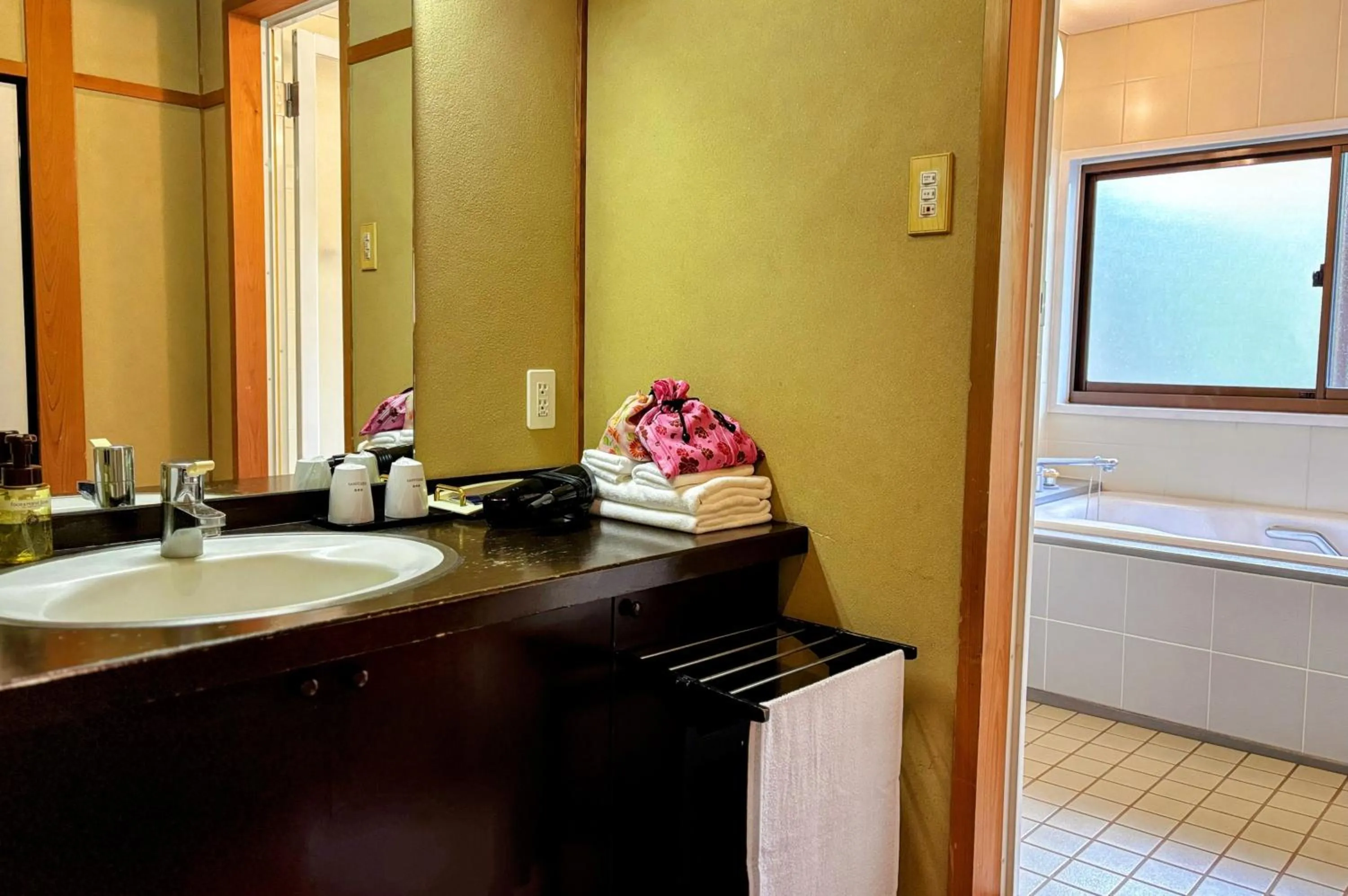 Bathroom in Yufuin Santoukan