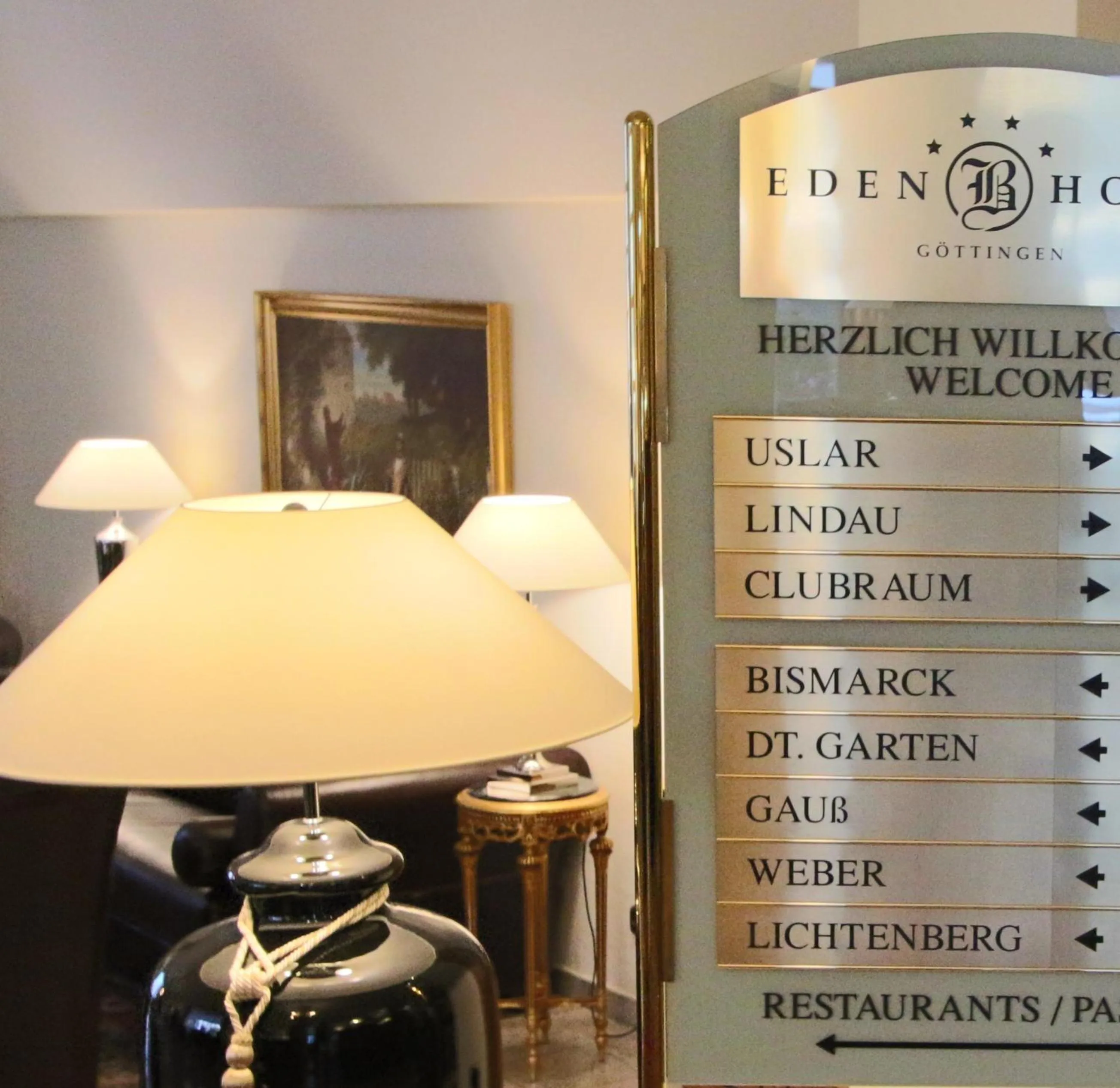 Logo/Certificate/Sign in Eden-Hotel