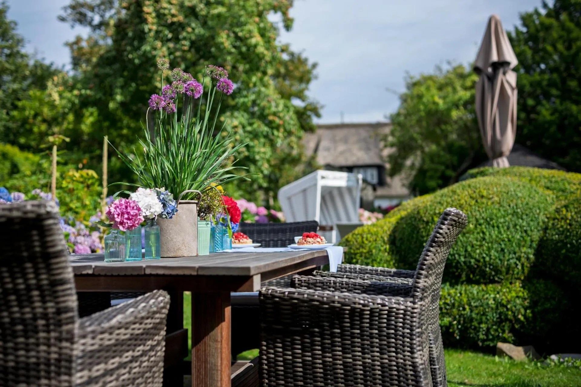 Garden in Boutiquehotel Seiler Hof Keitum