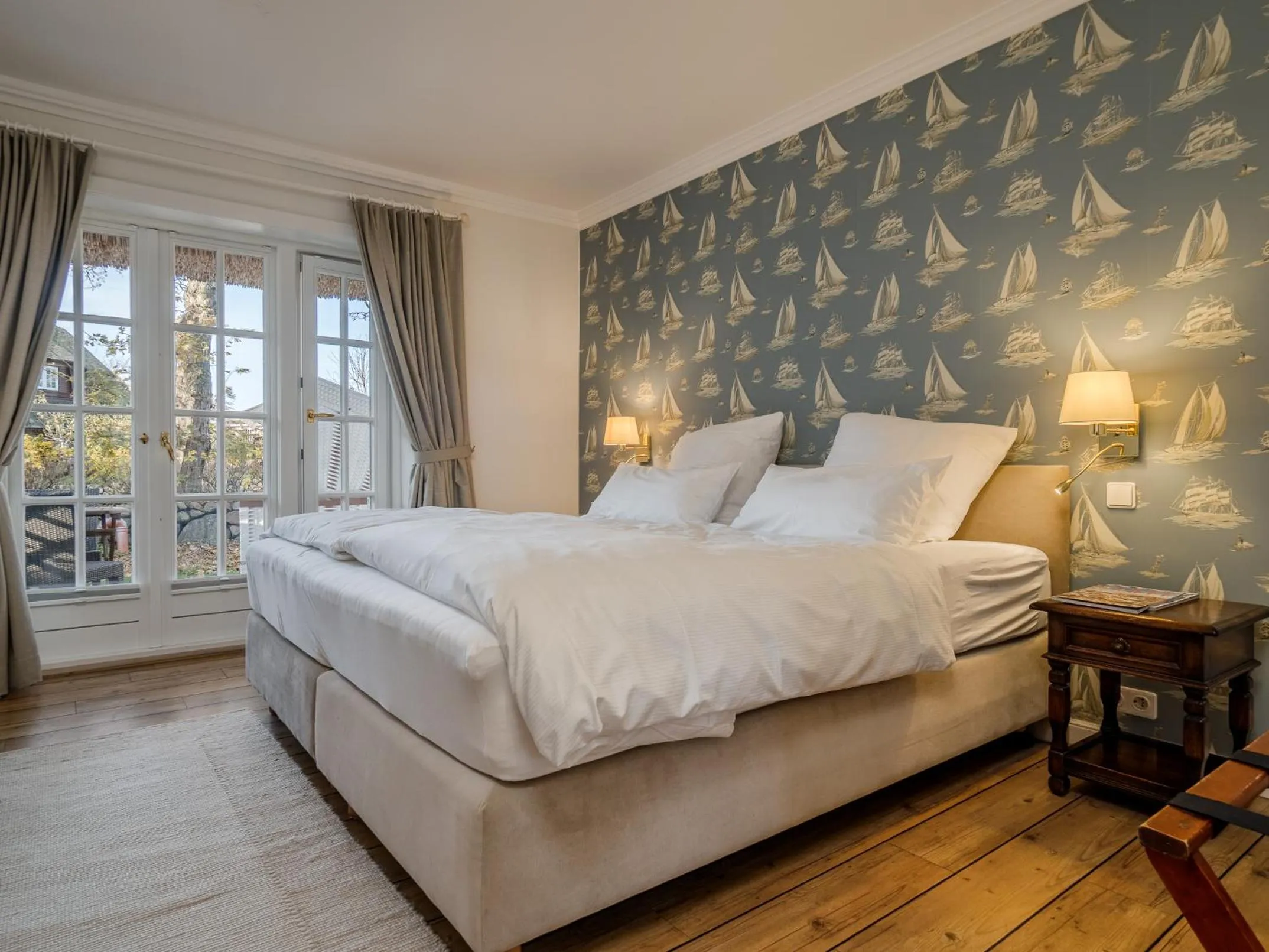 Bed in Boutiquehotel Seiler Hof Keitum