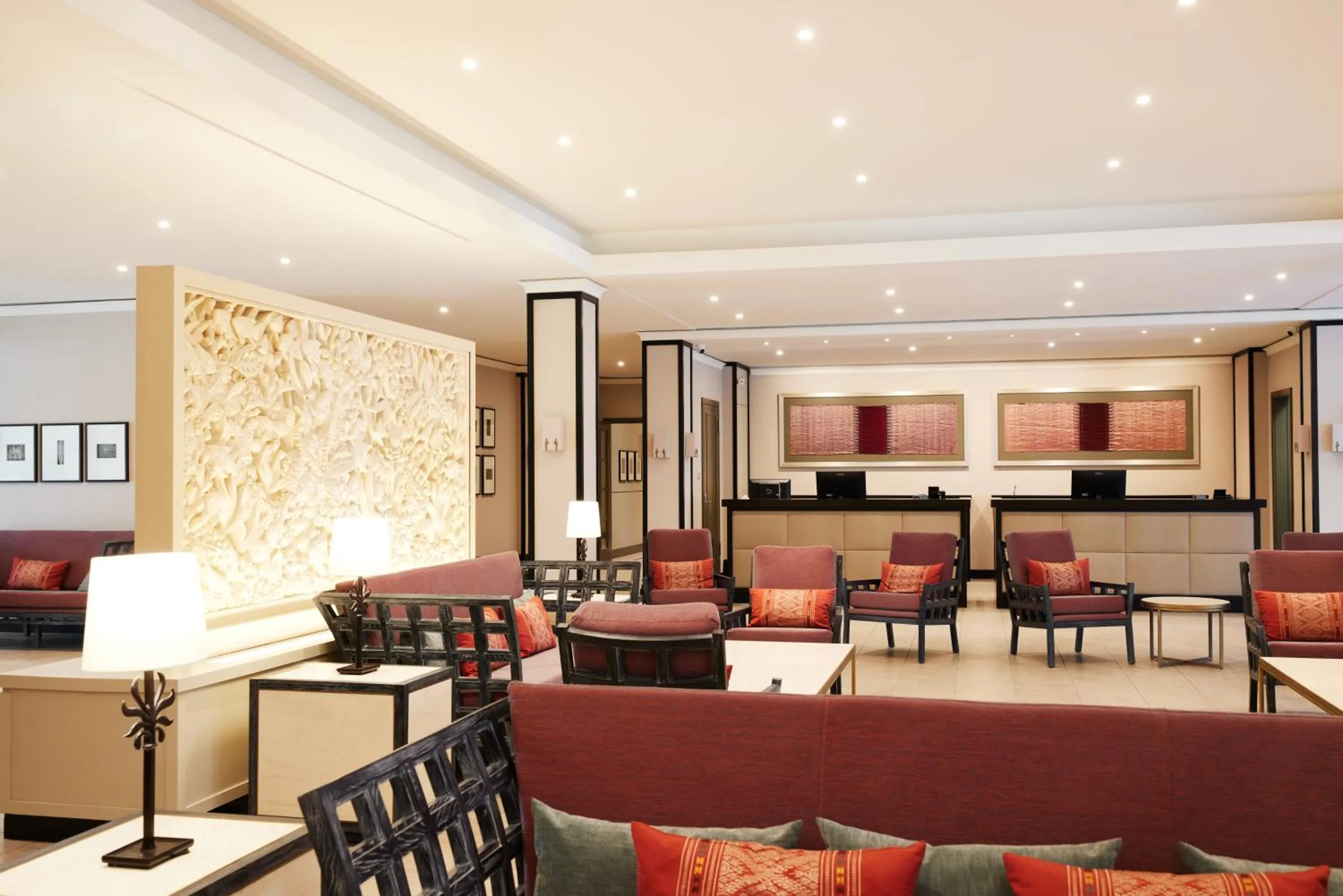 Lobby or reception in Strandhotel Zingst