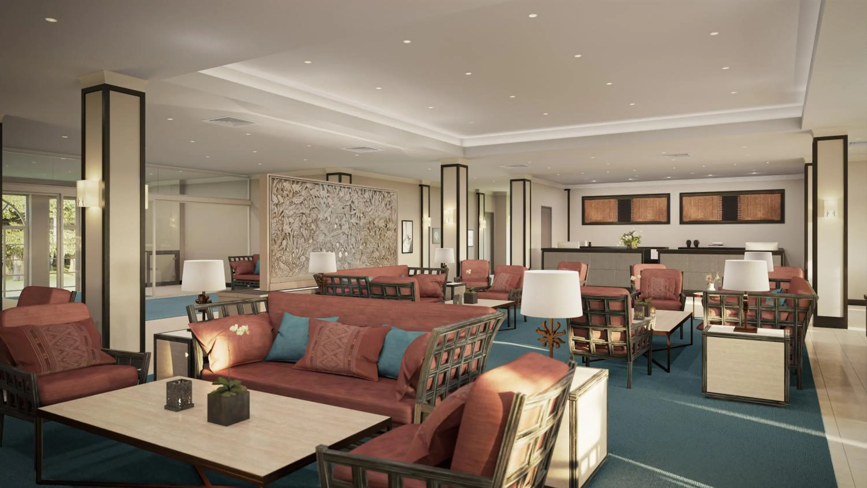 Lobby or reception in Strandhotel Zingst