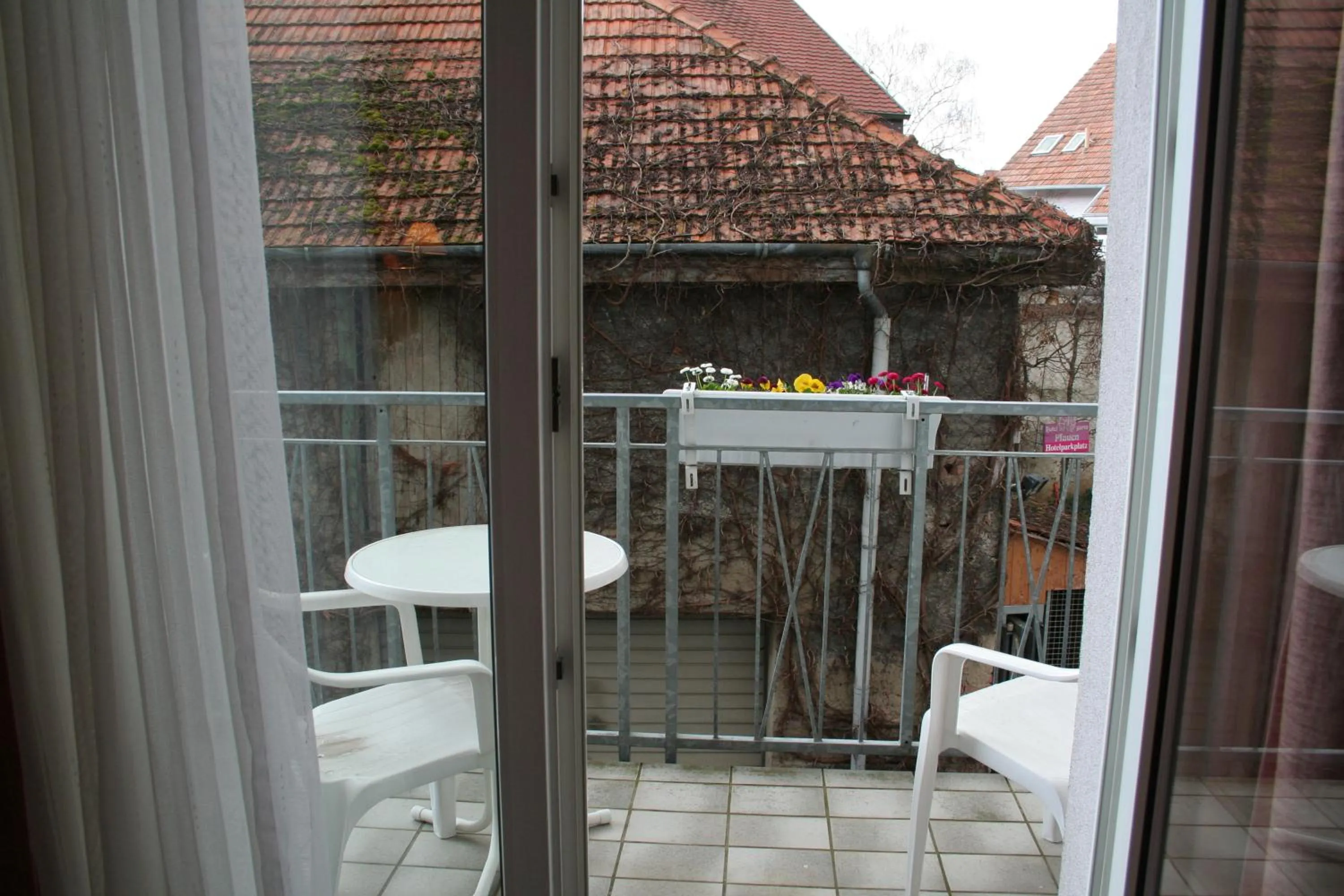 Balcony/Terrace in TIPTOP Hotel Garni Pfauen