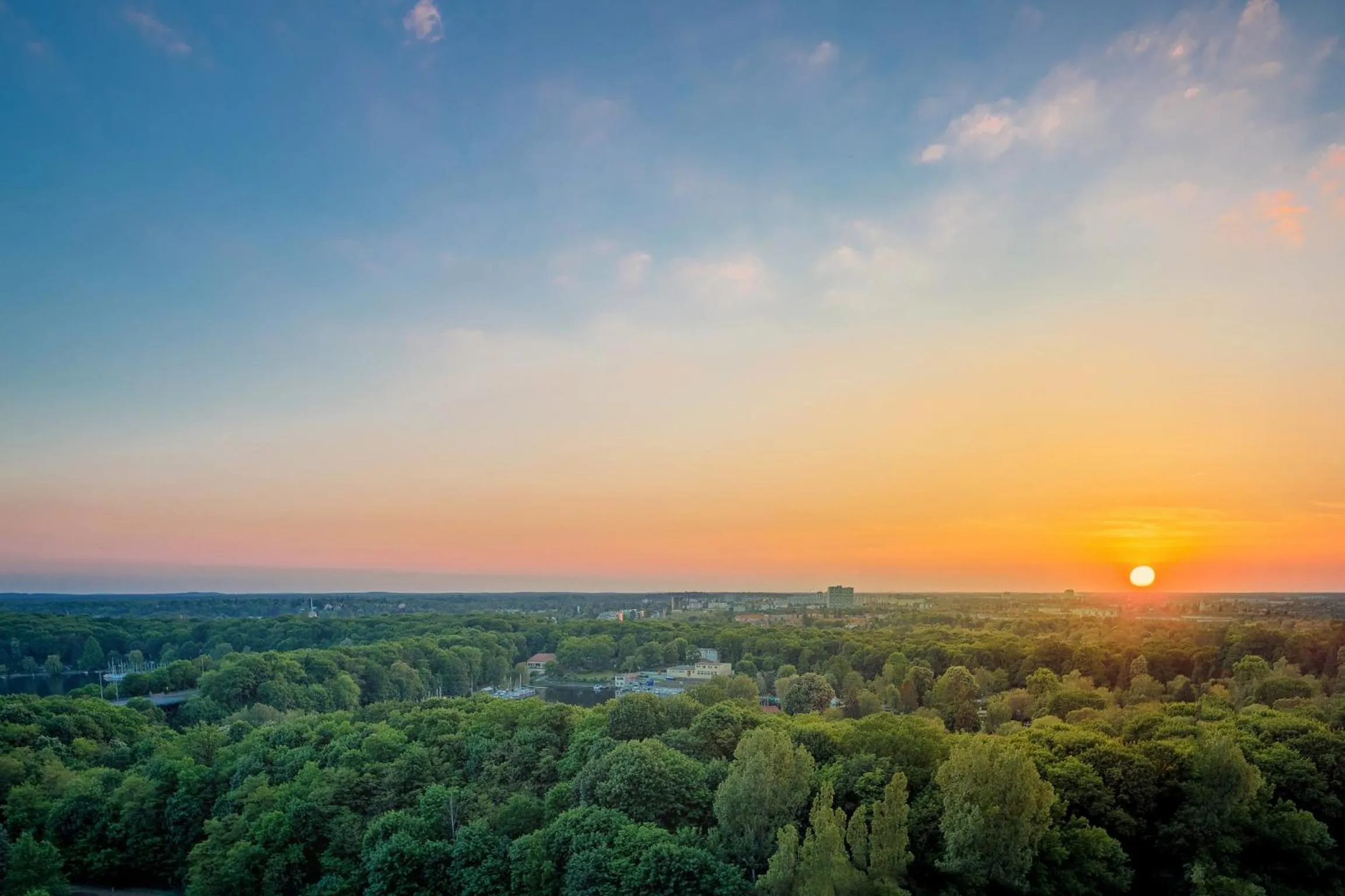 City view in Alecsa Hotel am Olympiastadion