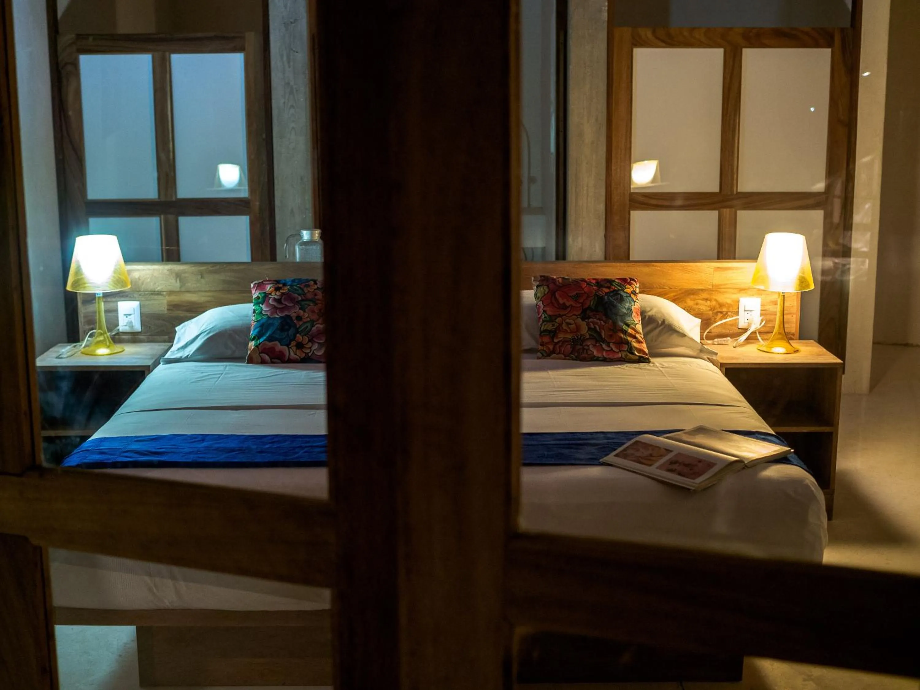 Bed in Hotel Pochote Mazunte