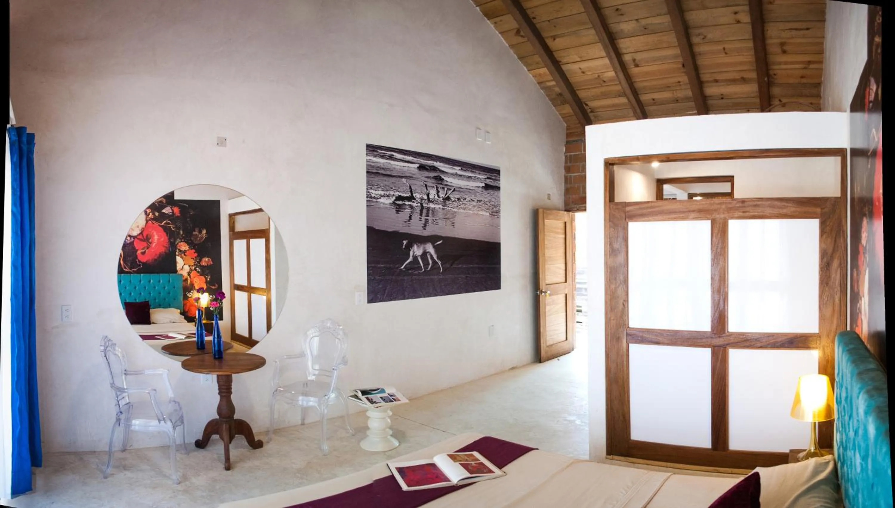 Bed in Hotel Pochote Mazunte