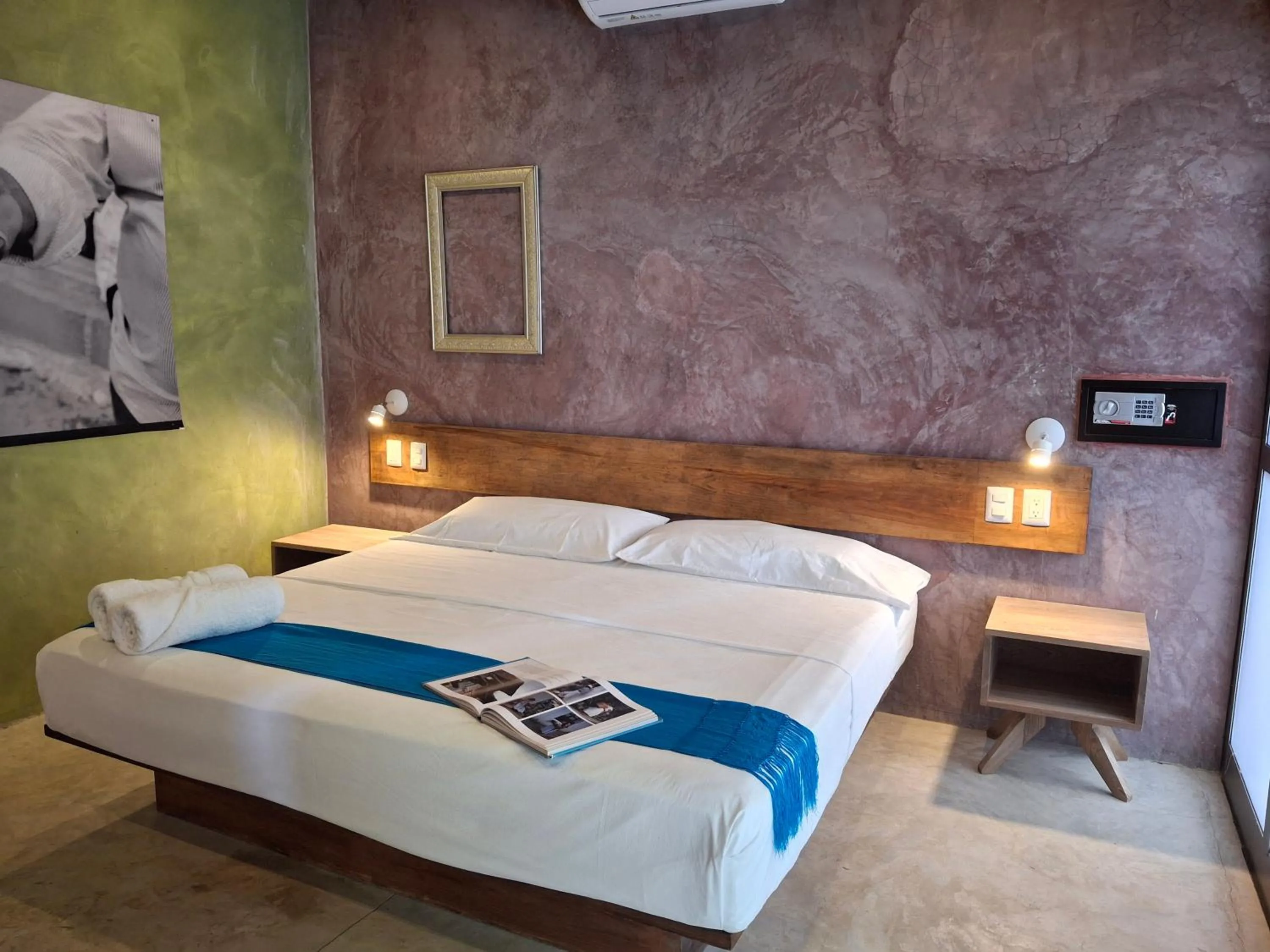 Bed in Hotel Pochote Mazunte