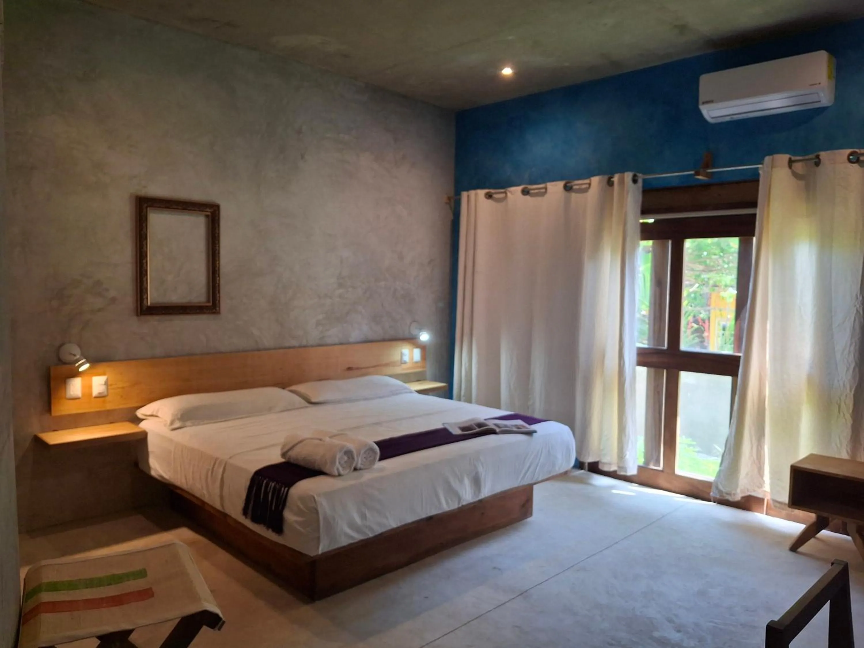 Bed in Hotel Pochote Mazunte